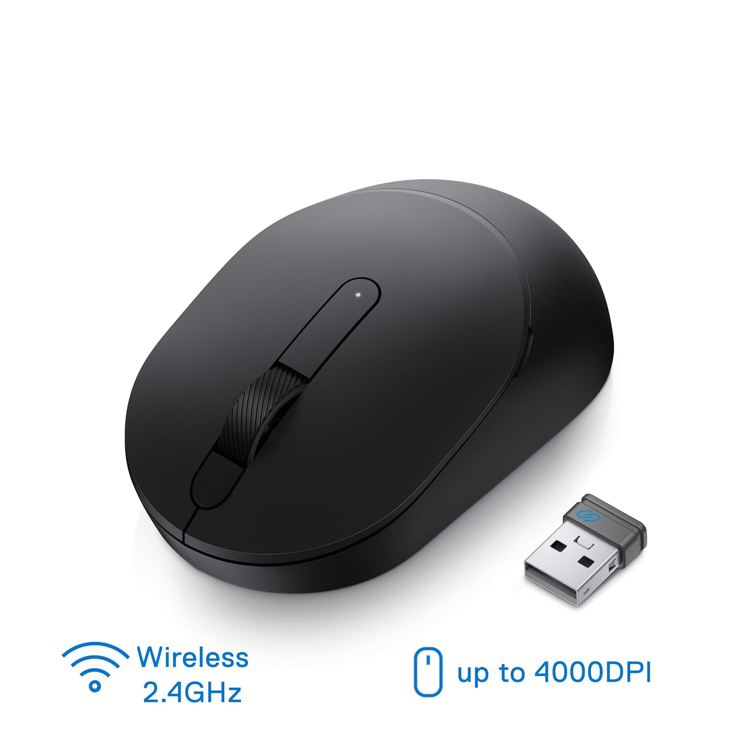 DELL MS3320W 1600 DPI, Multidevice connectivity through a toggle button,with On/Off switch Wireless Optical Mouse