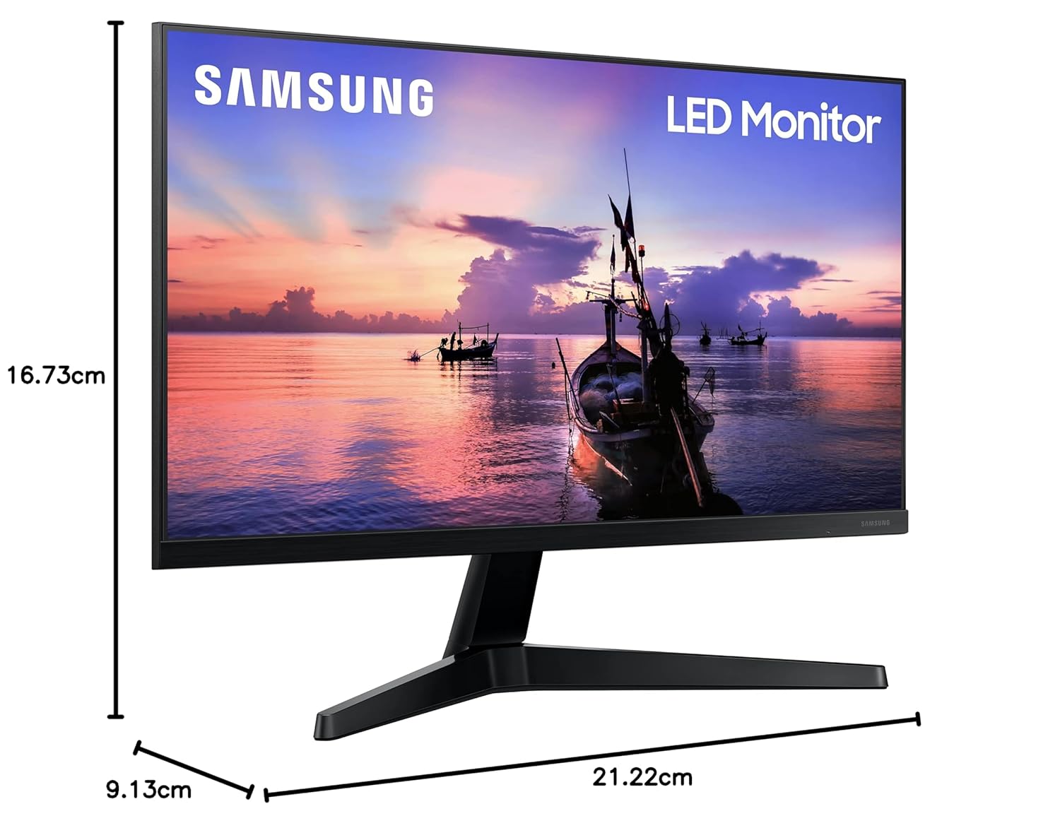 Samsung Full HD LED Backlit IPS Panel with 3-Sided Borderless Display, Game & Free Sync Mode, Eye Saver Mode & Flicker Free Monitor