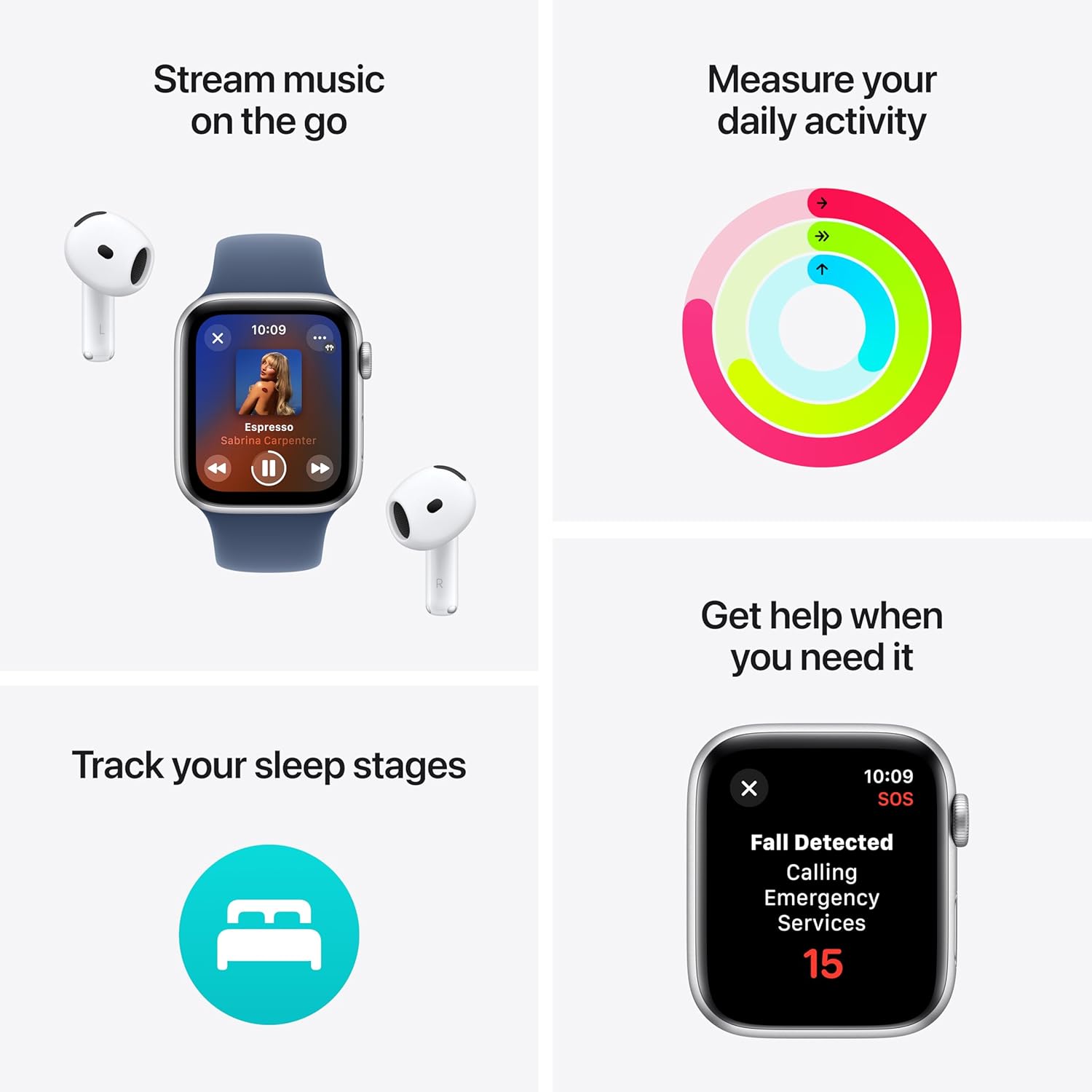 Apple Watch SE 2nd Gen, 2023 GPS + Cellular 40mm Smartwatch with Aluminum Case with Midnight Sport Band