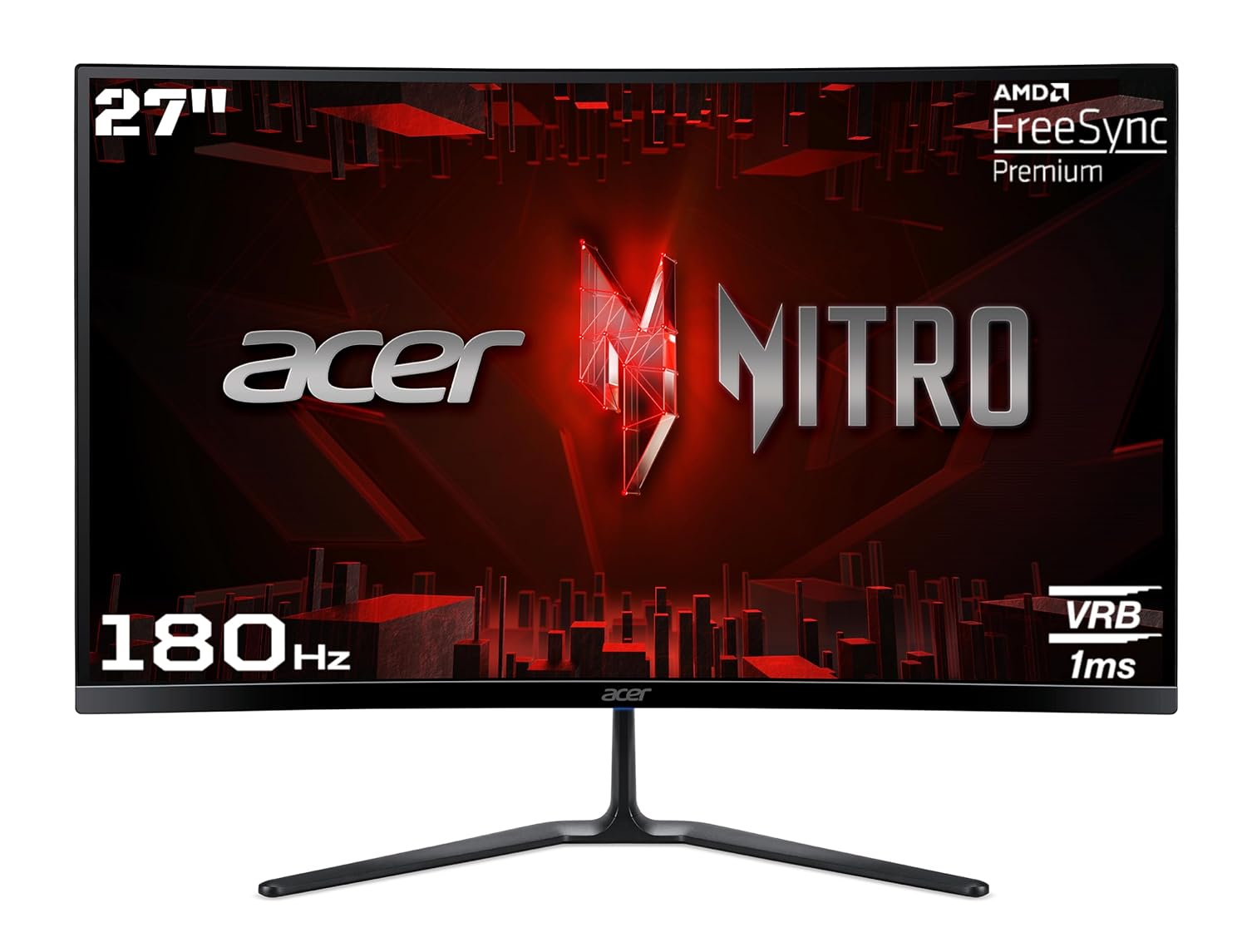 Acer NITRO Curved Full HD LED Backlit VA Panel with HDR10 Support, Vision Care, Display Widget, 1500R Curvature Gaming Monitor