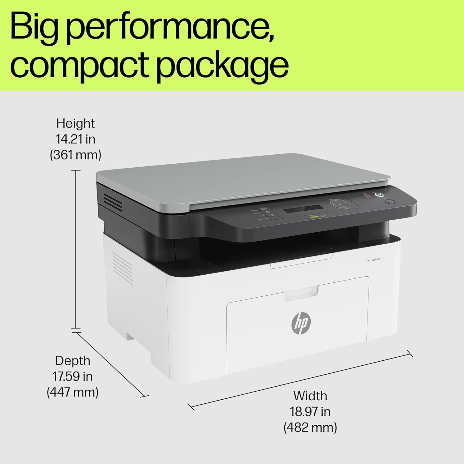 HP MFP 1188A Multi-function Monochrome Laser Printer (Toner Cartridge, 4 Ink Bottles Included)