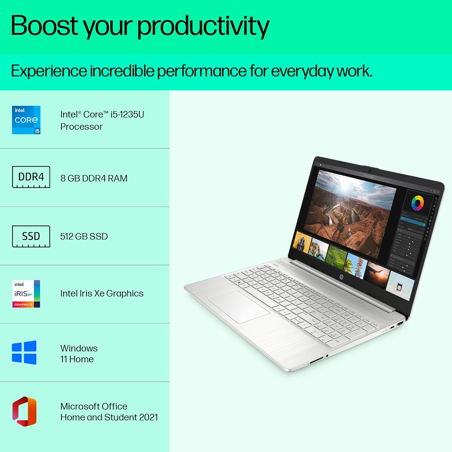 HP Intel Core i5 12th Gen 1235U Laptop