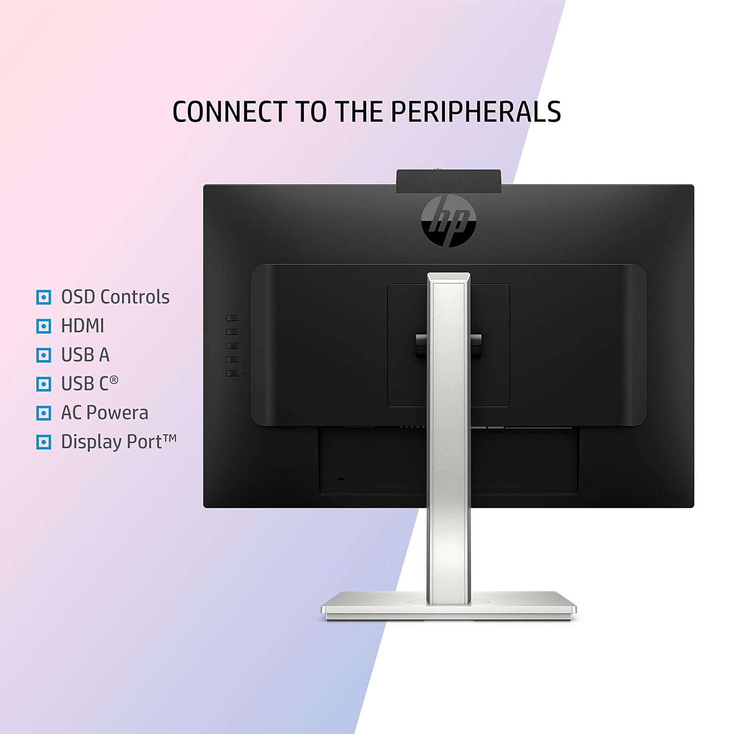 HP Full HD IPS Panel Monitor M24 Webcam Monitor
