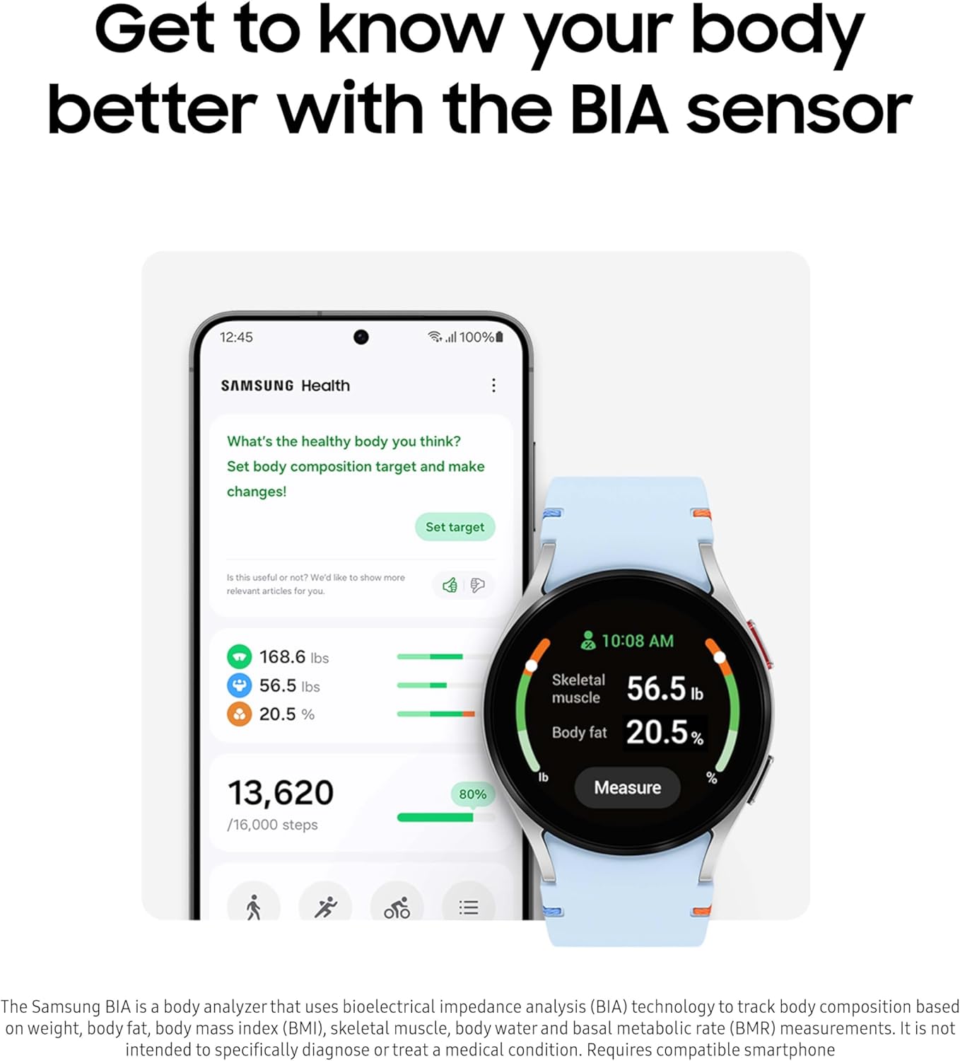 SAMSUNG Galaxy Watch FE, 40mm BT, Sapphire Crystal Display, Sleep Coach, Fall Detection Smart watch