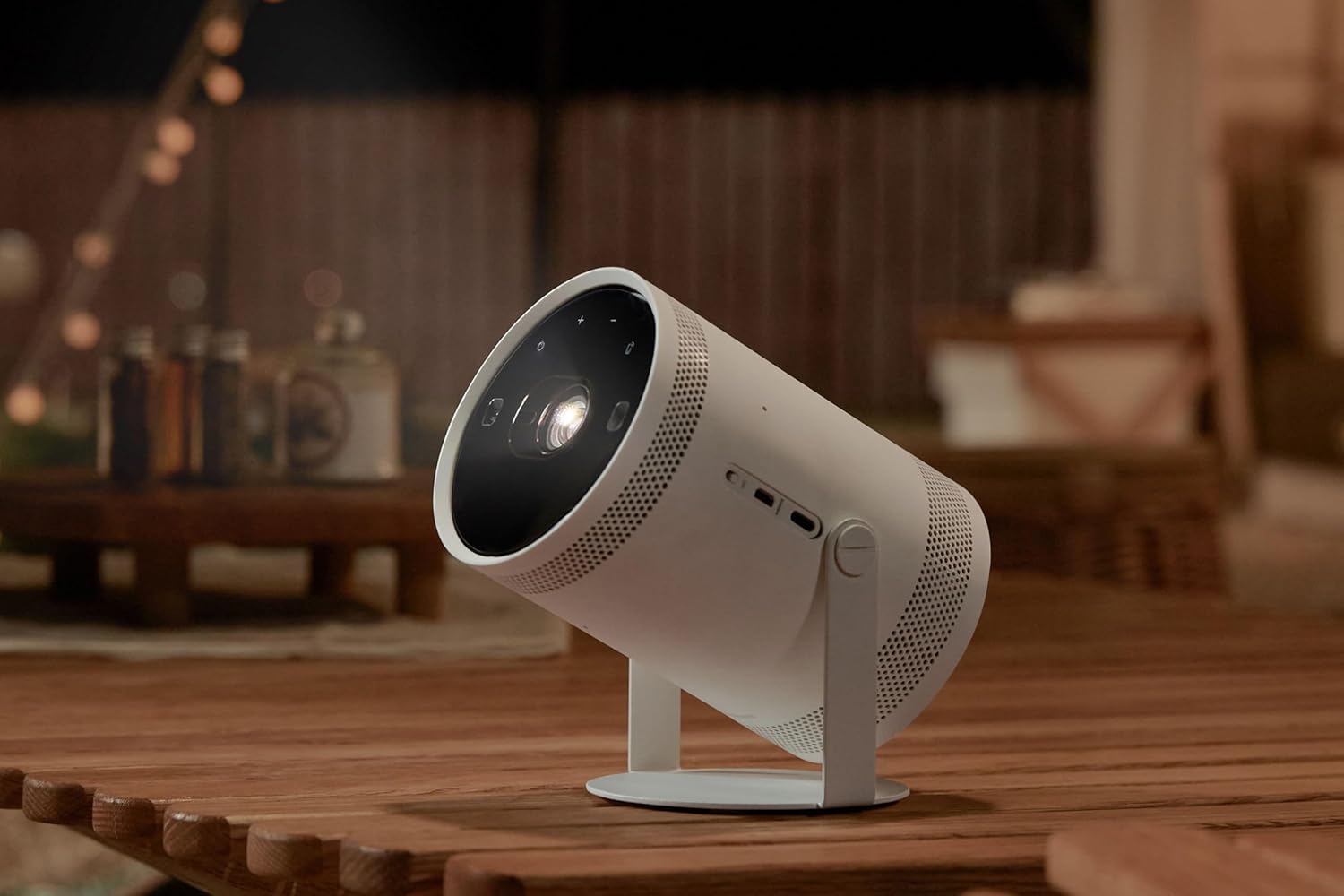 SAMSUNG SP-LFF3CLAXXXL (2300 lm / Wireless / Remote Controller) Portable The Freestyle 2nd Gen with HDR 10+, Wi-Fi, Premium 360 Degree Sound, All Round Design, Instant Setup, In-Built OTT Apps, Compact Smart LED Projector