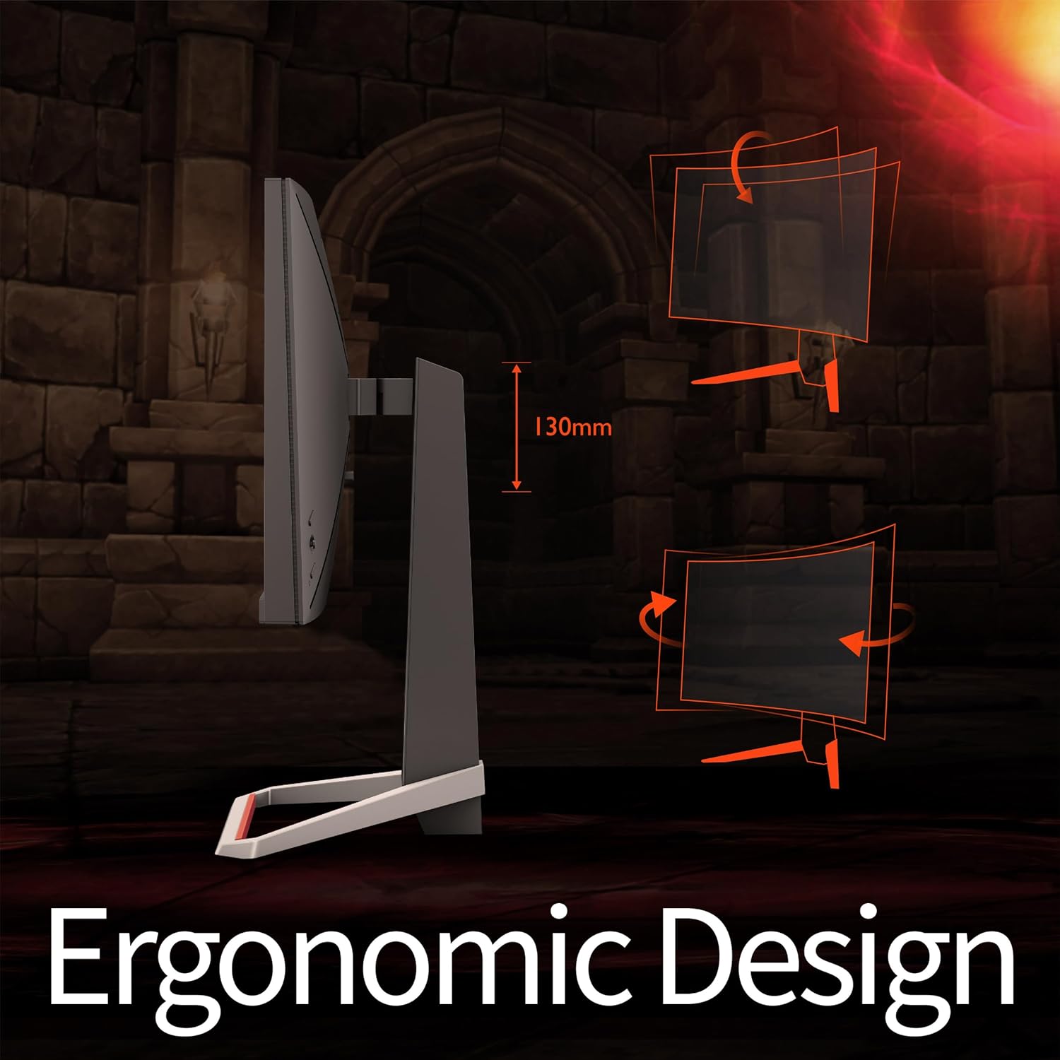 Benq Full HD LED Backlit IPS Panel Bezel-Less HDR with Height Adjust, 99% sRGB, Black Equalizer, 2.5Wx2 treVolo Speakers, HDMI, DP Gaming Monitor