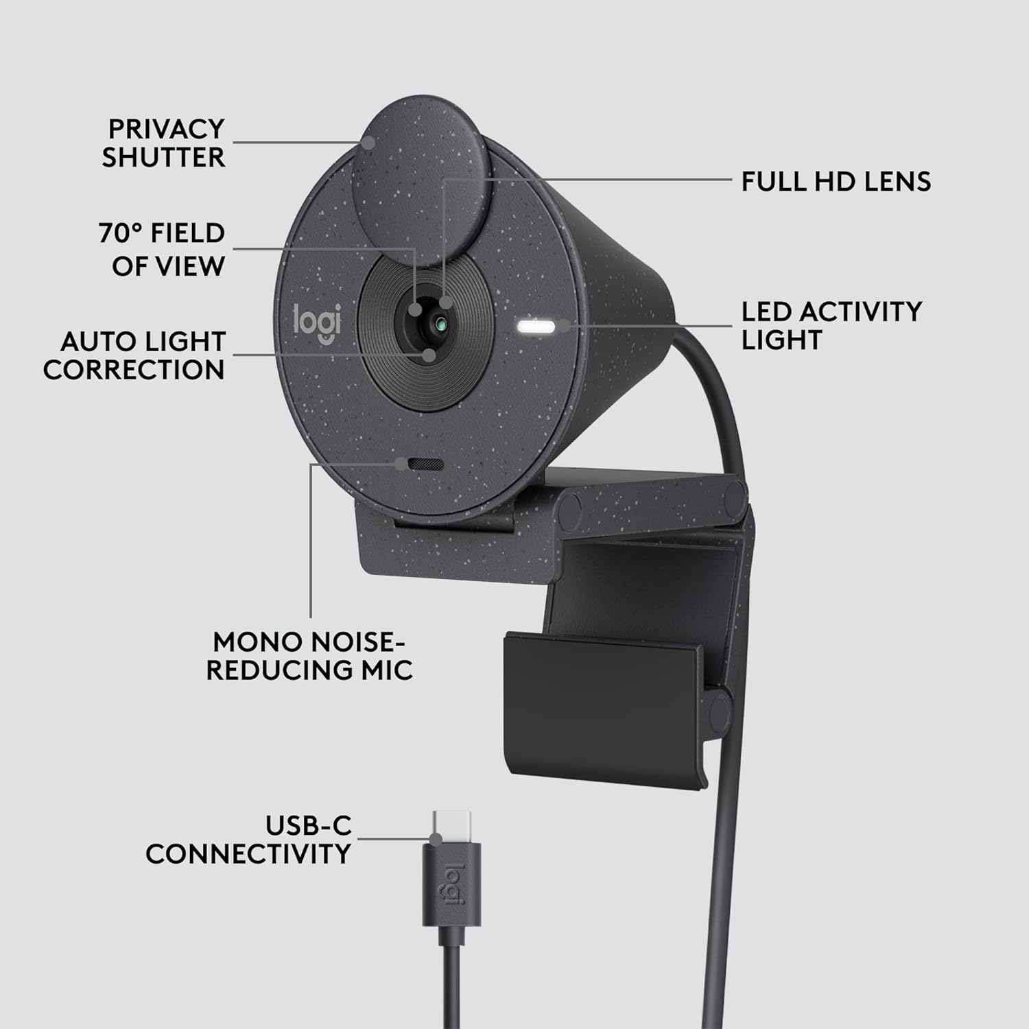 Logitech Brio 300 Full HD Webcam