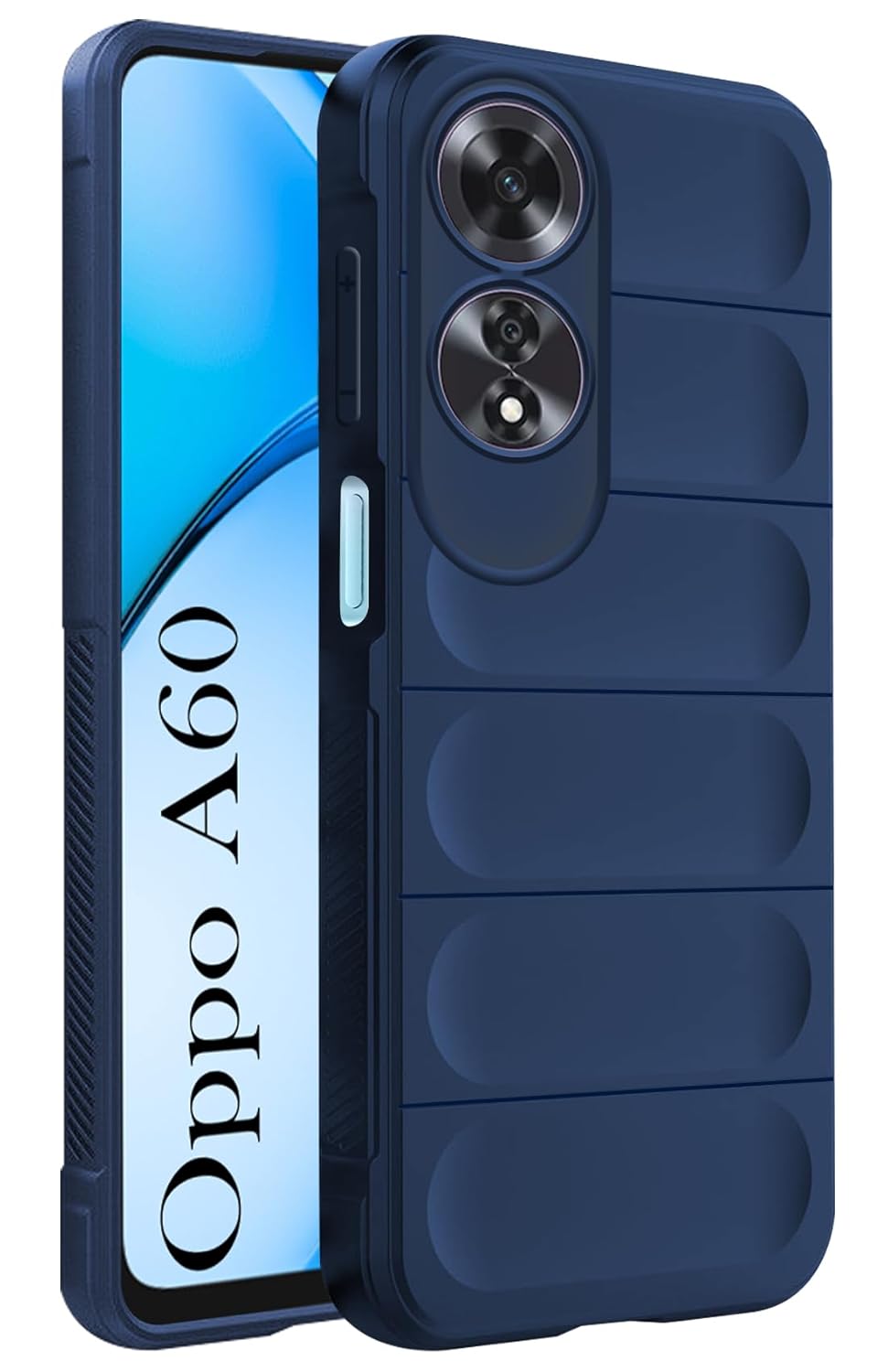 Protect Back Cover Case for Oppo A60 (Matte Liquid Silicone | Micro-Fiber Cloth Inside | Camera Protection | Shockproof