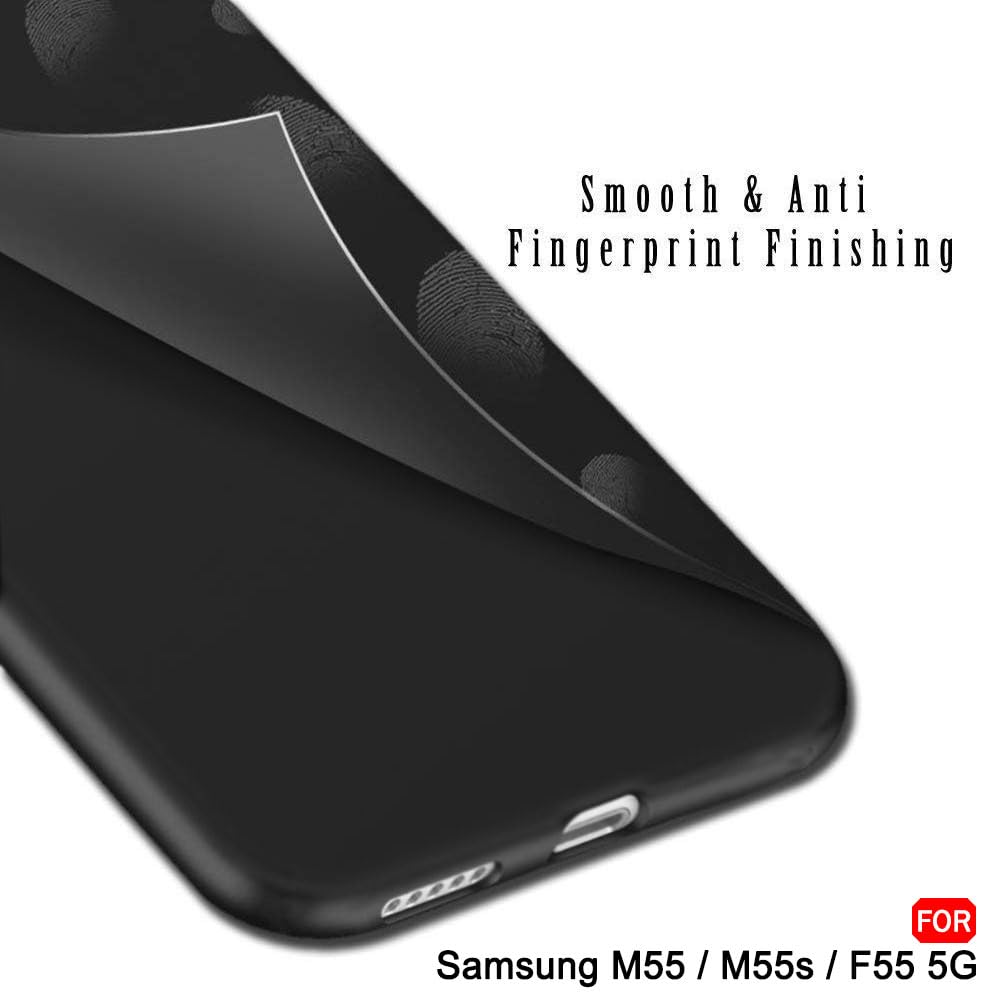 Protect Sleek Back Cover Case for Samsung Galaxy F55 5G | Slim Fit Protective Design | Ultra Matte Finish | Camera Protection Bump | Soft Case