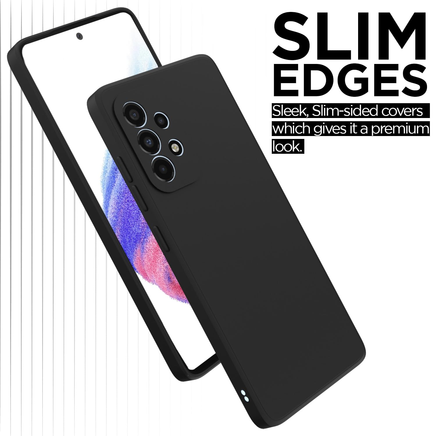 Protect Samsung Galaxy A53 5G Back Cover Soft Matte Liquid Silicone TPU | Camera Protection | Shockproof Slim Back Case for Samsung Galaxy A53 5G