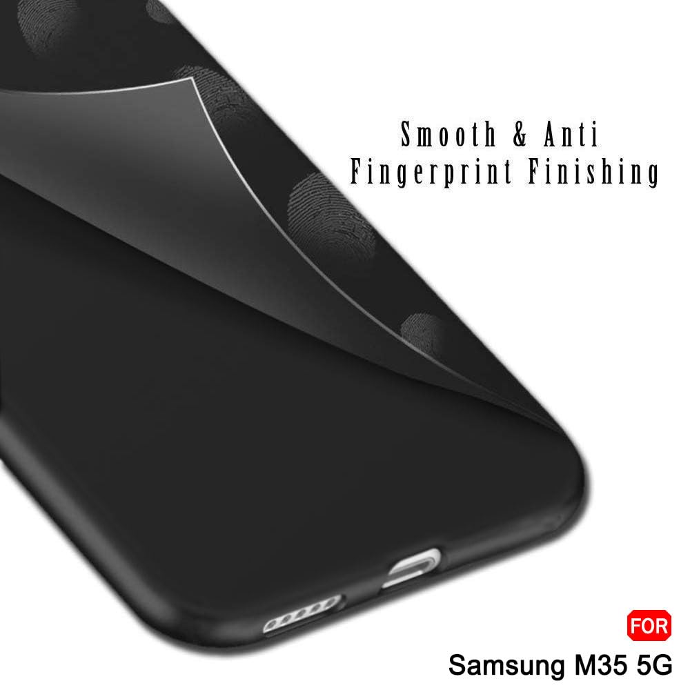 Protect Sleek Back Cover Case for Samsung Galaxy M35 5G | Slim Fit Protective Design | Ultra Matte Finish | Camera Protection Bump | Soft Silicon Back Cover
