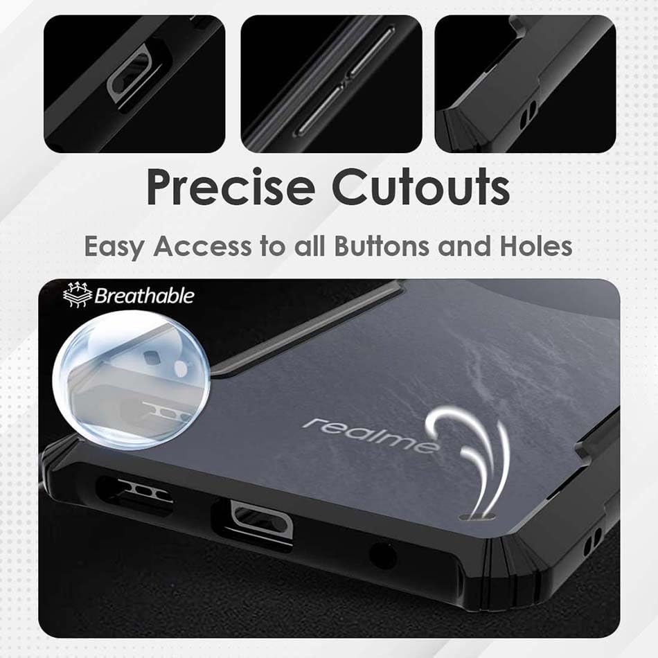 Protect Shockproof Crystal Clear Back Cover Case for Realme 13 5G | Protective Design | 360 Degree Protection | Transparent Back Cover