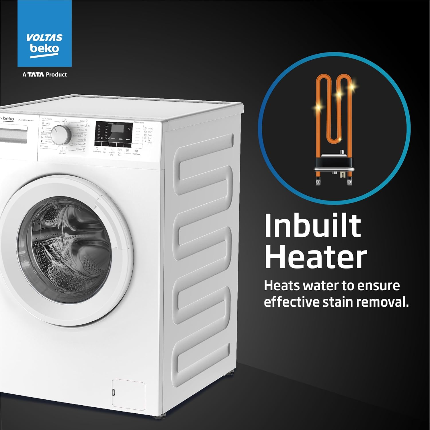 Voltas Beko, A Tata Product 6 Kg 5 Star Fully Automatic Front Loading Washing Machine
