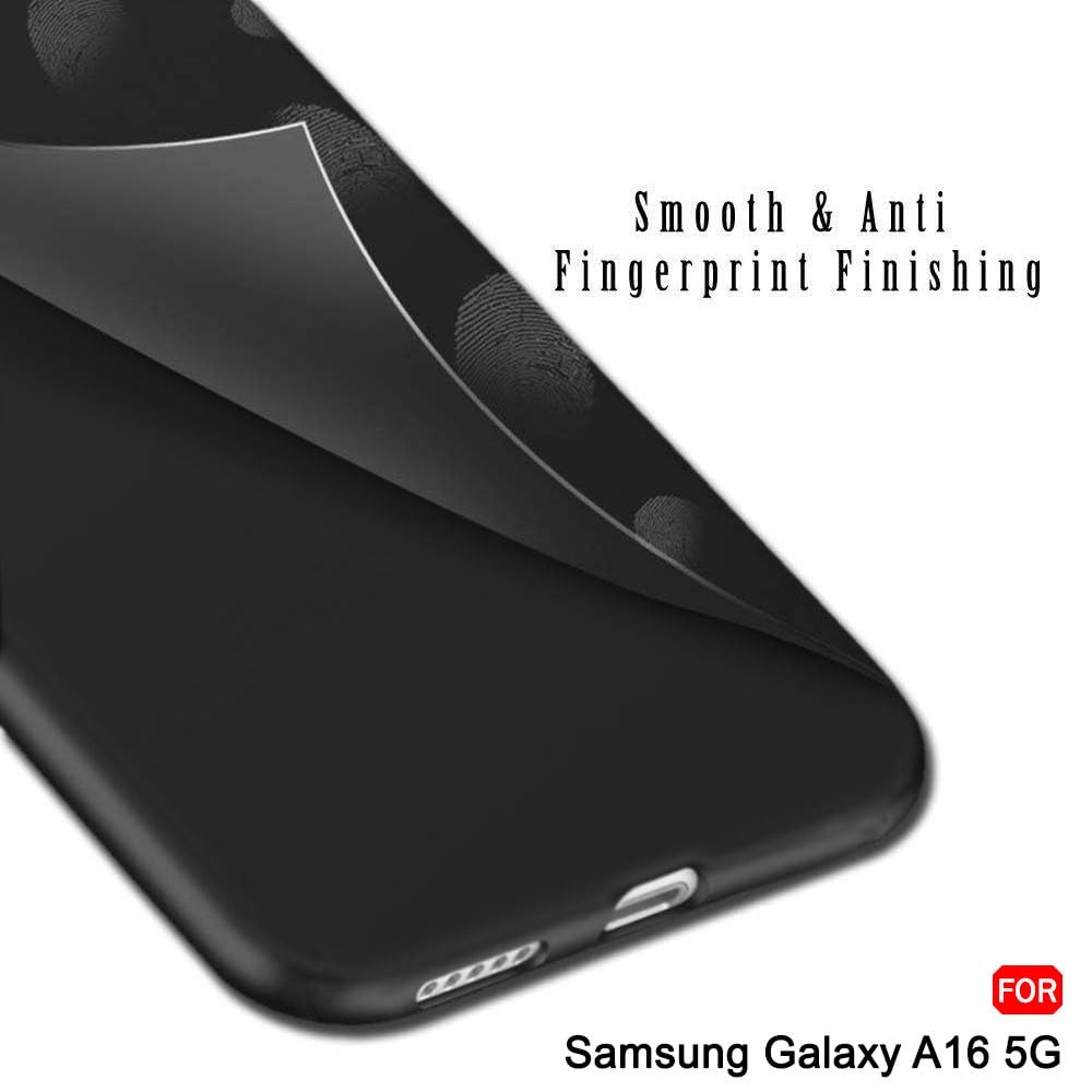 Protect Sleek Back Cover Case for Samsung Galaxy A16 5G | Slim Fit Protective Design | Ultra Matte Finish | Camera Protection Bump | Soft Silicon Back Cover Case