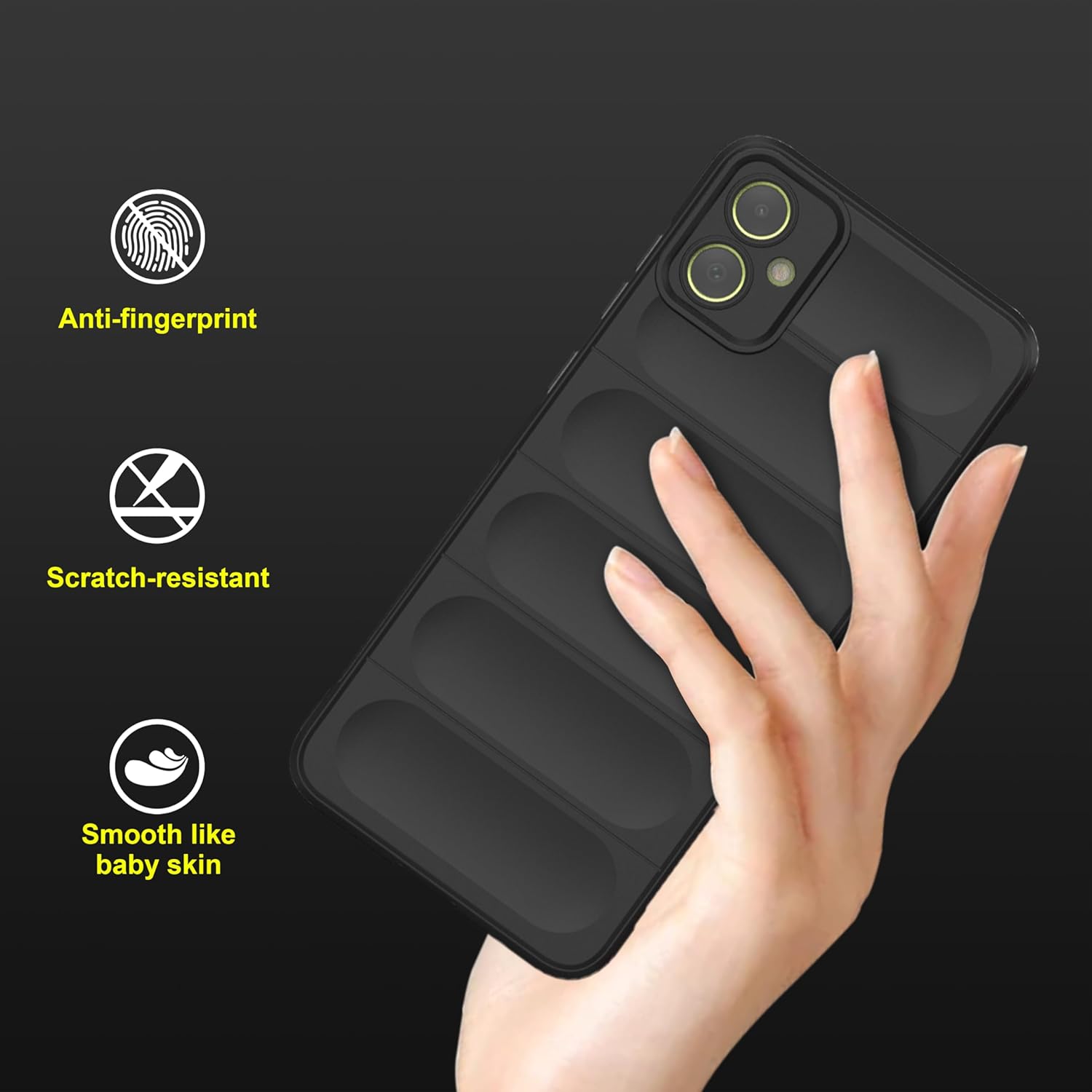 Protect Back Case Compatible for Samsung Galaxy M05 Back Case Cover | Liquid Silicon Case