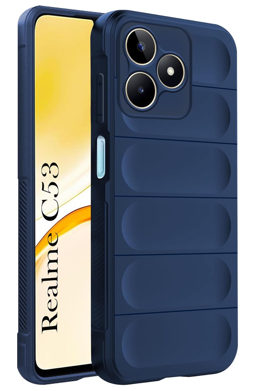 Protect Back Cover Case for Realme C53 (Matte Liquid Silicone | Micro-Fiber Cloth Inside | Camera Protection | Shockproof