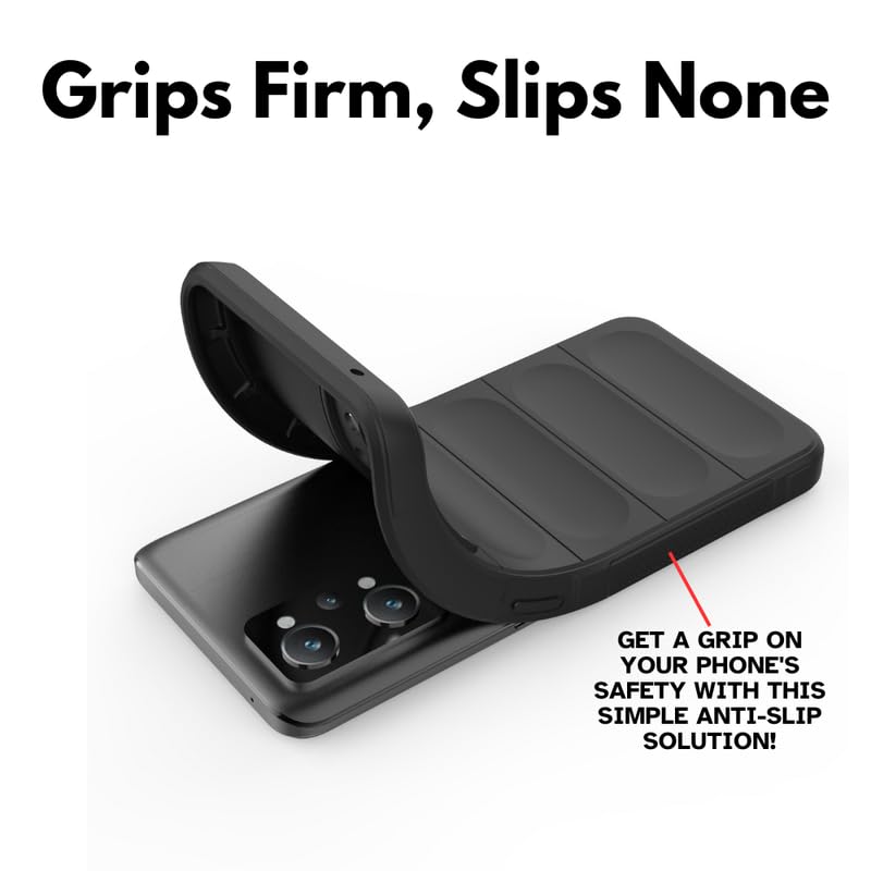 Protect Liquid Silicon Back Cover Case for Realme GT 2 Pro 5G, Shockproof Military Grade Protection with Micro-Fibre Inner Side, Built-in Anti-Slip Grip