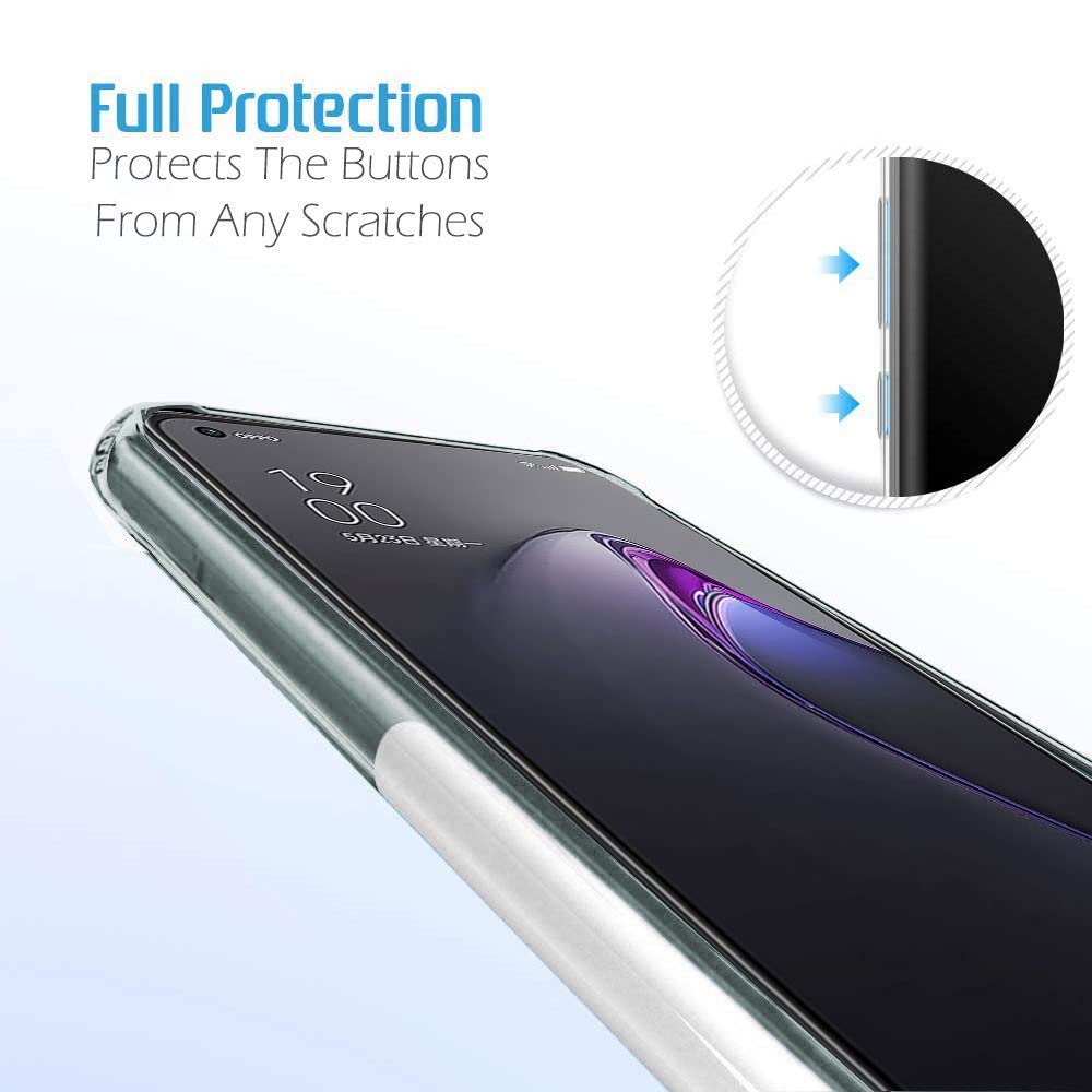 Protect Best Camera Protection Back Cover Case for Oppo Reno 8 5G | Ultra Clear Soft Case | Inbuilt Dust Plugs & Anti-Slip Grip | Slim & Protective Back Case for Oppo Reno 8