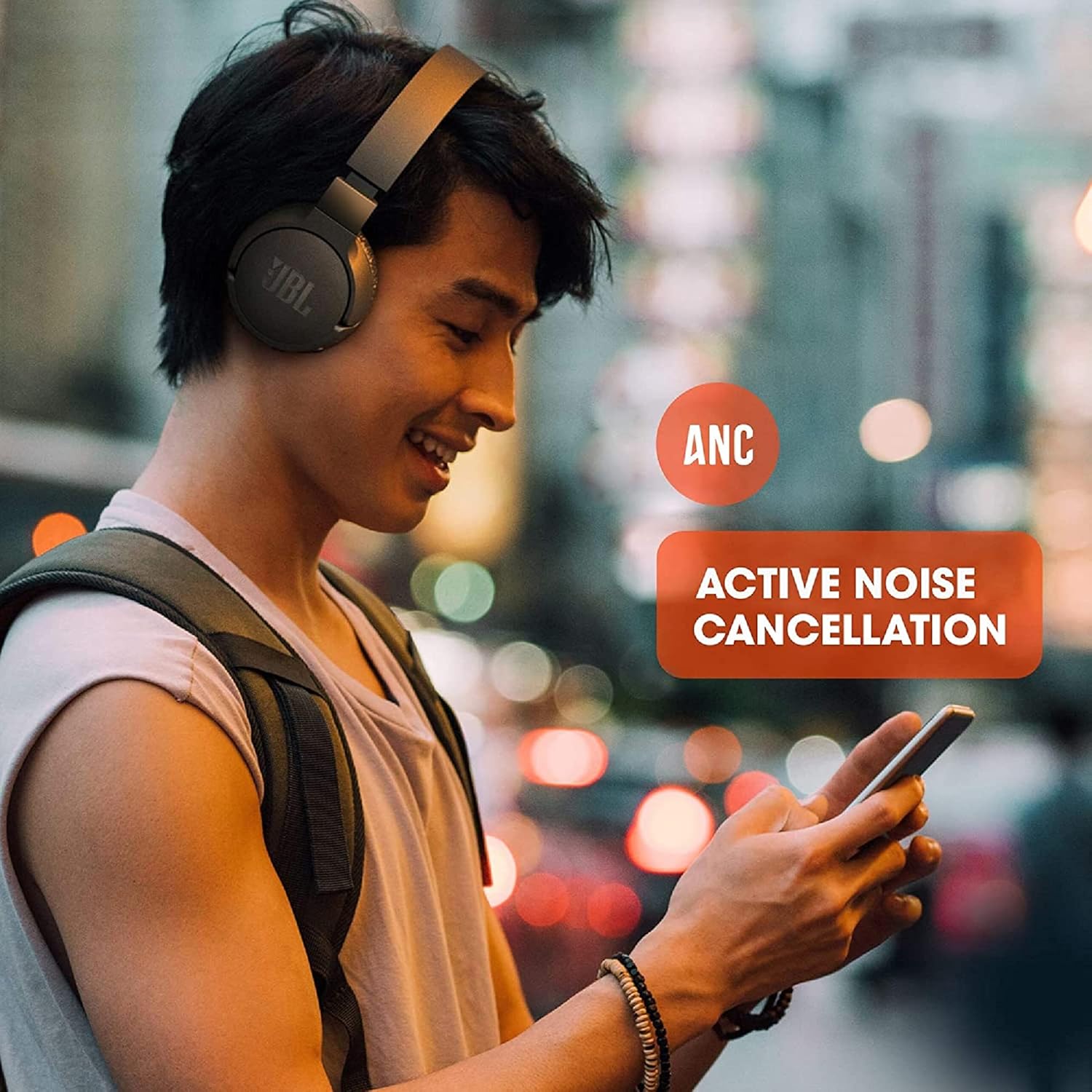 JBL Tune 660NC with 55 Hours of Battery Life and Active Noise Cancelling Bluetooth Headphones