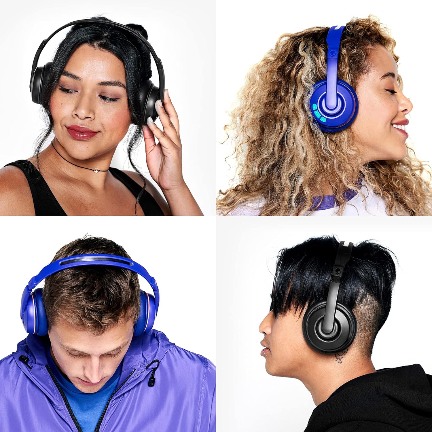 Skullcandy Cassette Wireless Headphones, 22 Hr Battery,Microphone,works with iPhone Android Bluetooth Headphone