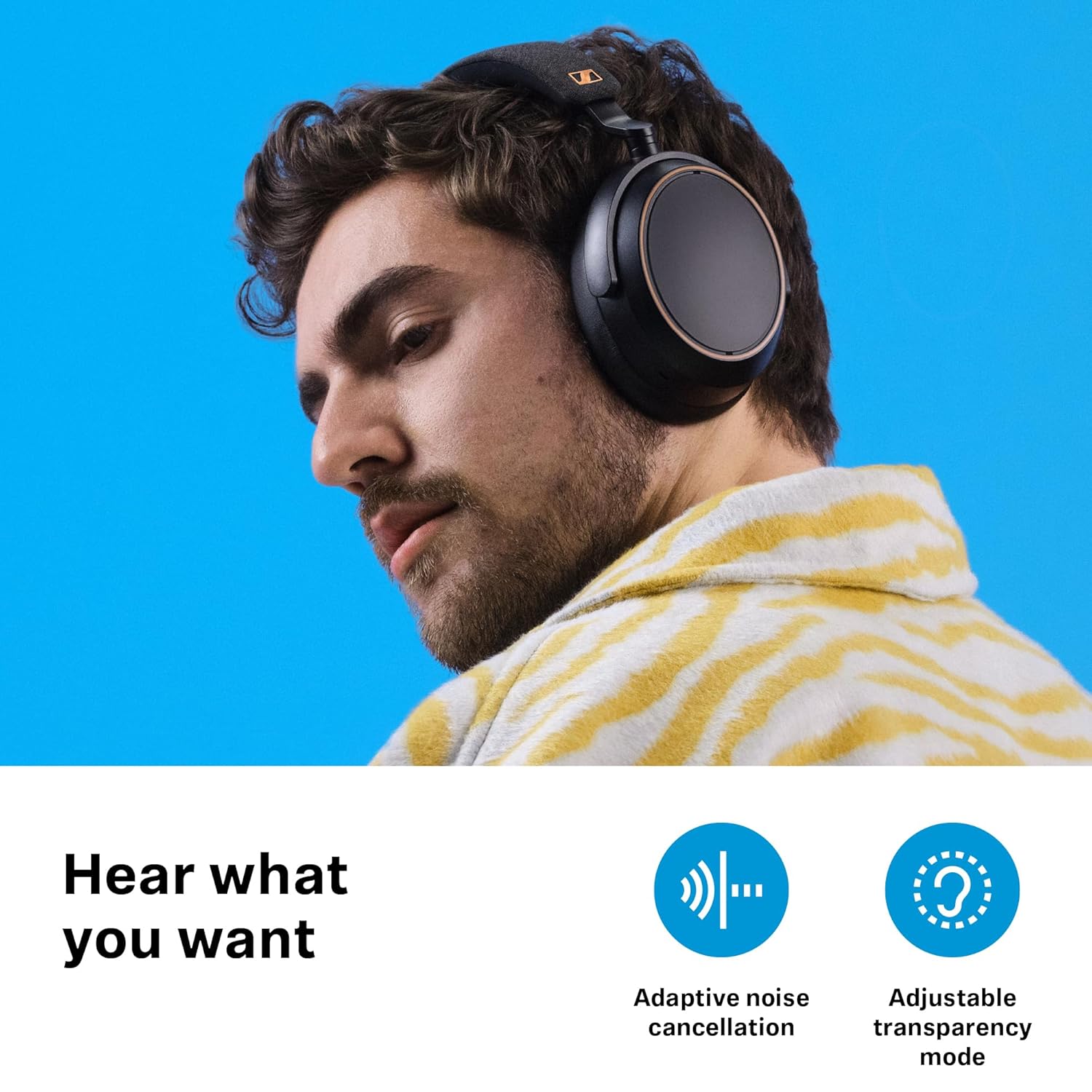 Sennheiser MOMENTUM 4 Wireless designed in Germany with Adaptive ANC and 60 hours battery Bluetooth Headphone