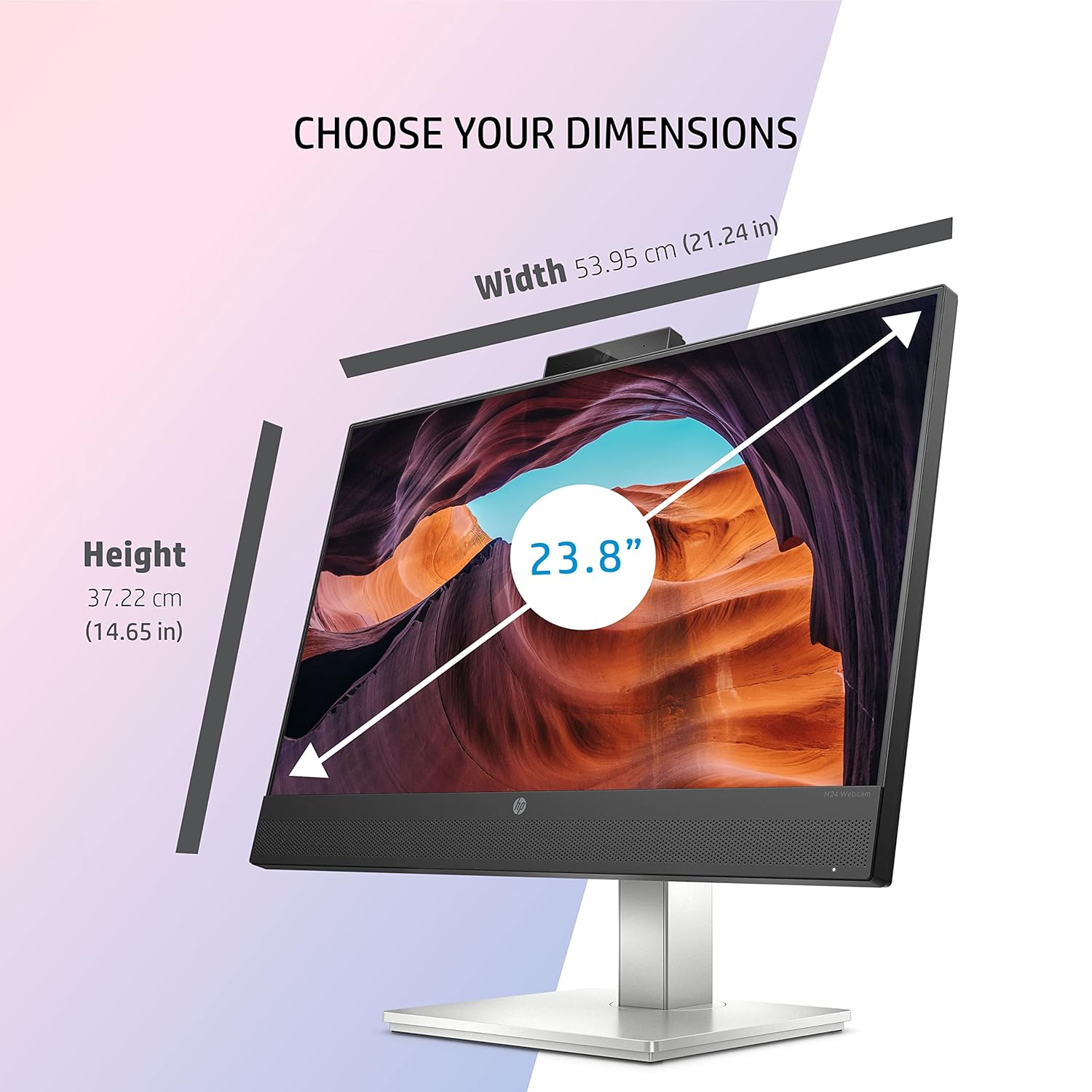 HP Full HD IPS Panel Monitor M24 Webcam Monitor