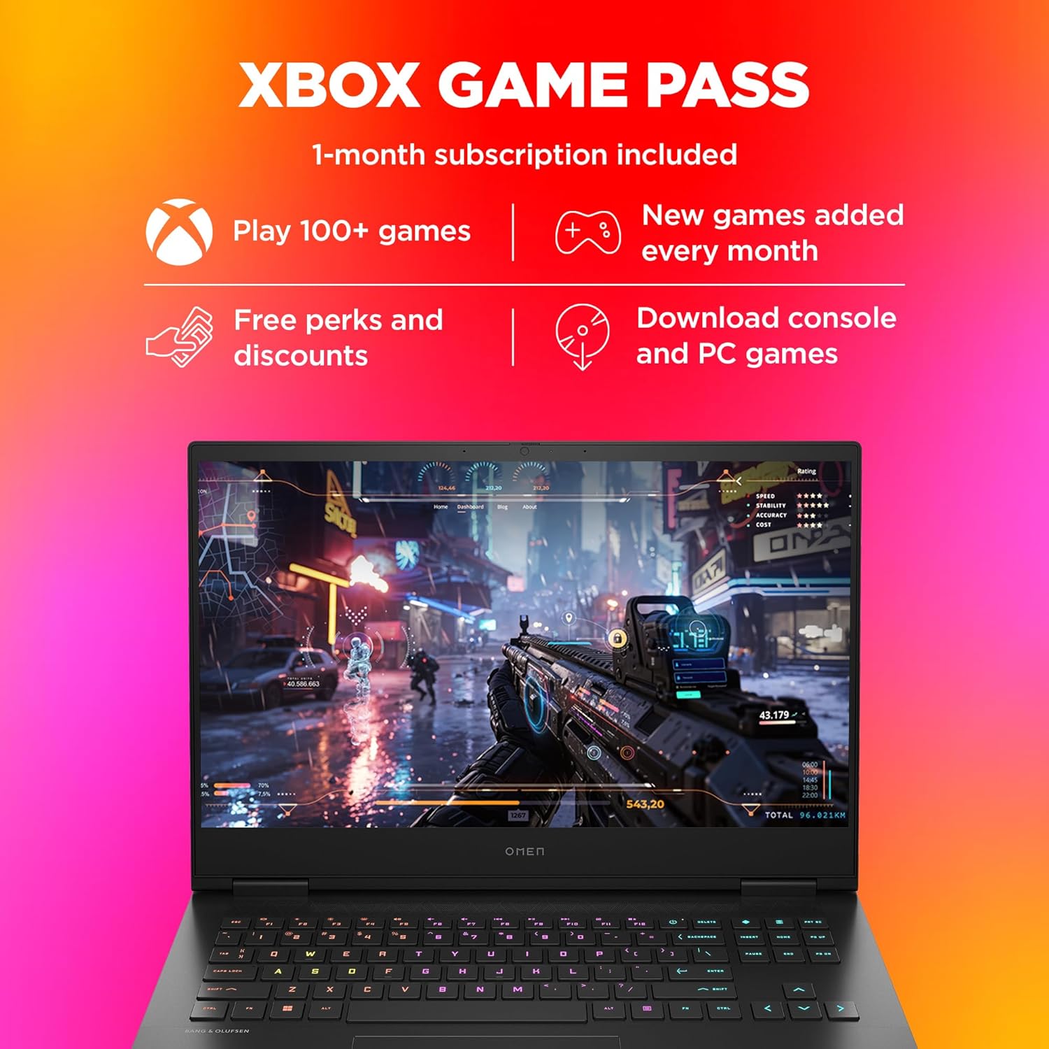 HP Omen AMD Ryzen 7 Octa Core 7840HS 16-xd0015AX Gaming Laptop