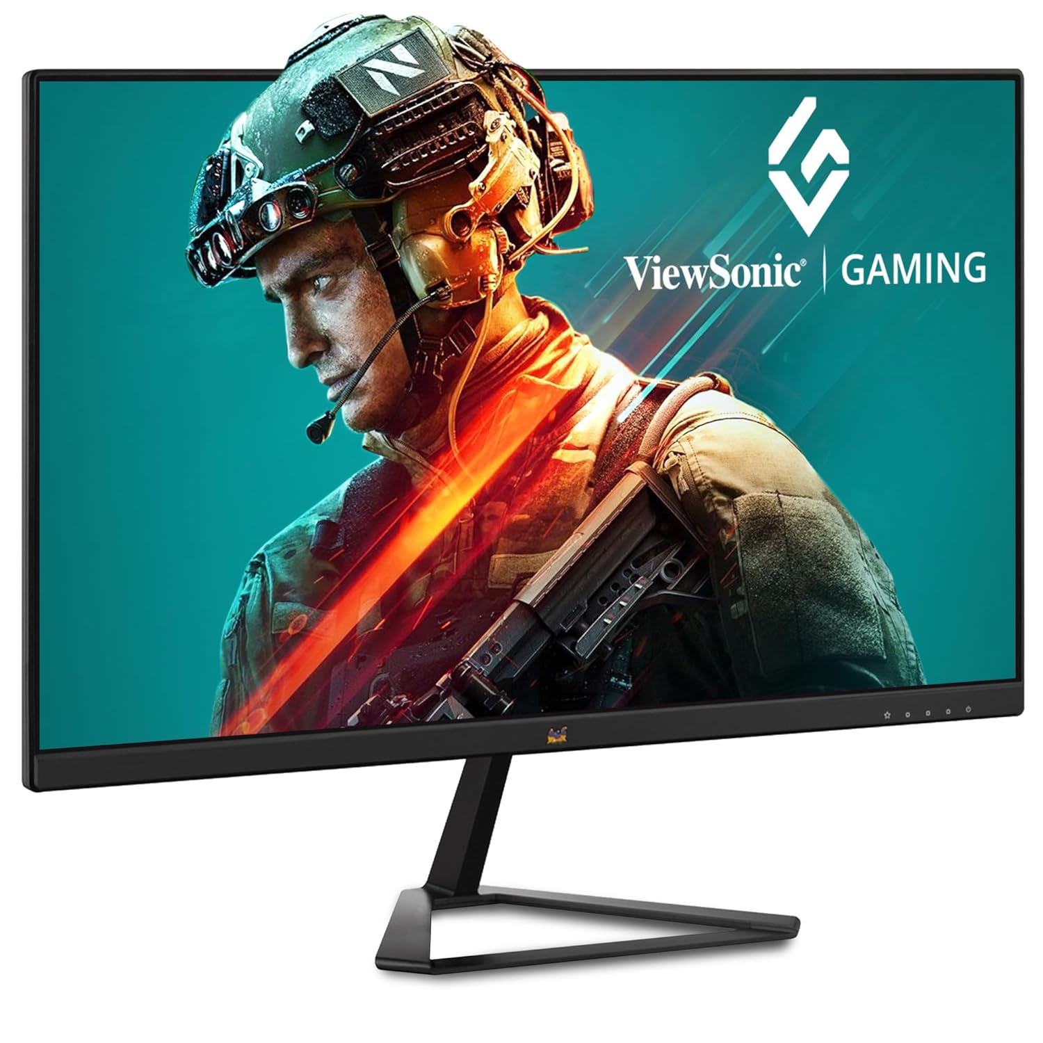 ViewSonic Full HD IPS Panel with HDR10, 104 sRGB, Eye Care, Wall Mount, Tilt, 2 x HDMI, 1 x Display Port, Wide View Angle Gaming Monitor