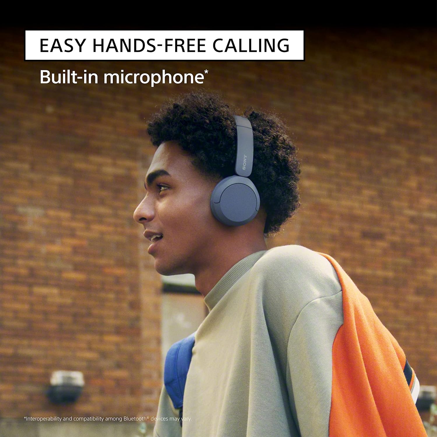 SONY WH-CH520 with 50 Hrs Playtime, DSEE Upscale, Multipoint Connection/Dual Pairing Bluetooth