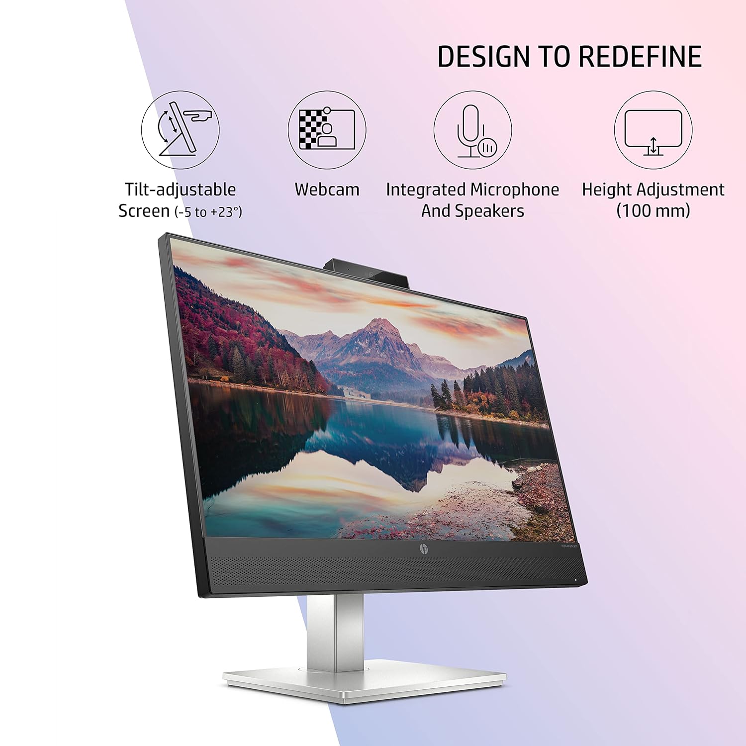HP Full HD IPS Panel Monitor M24 Webcam Monitor