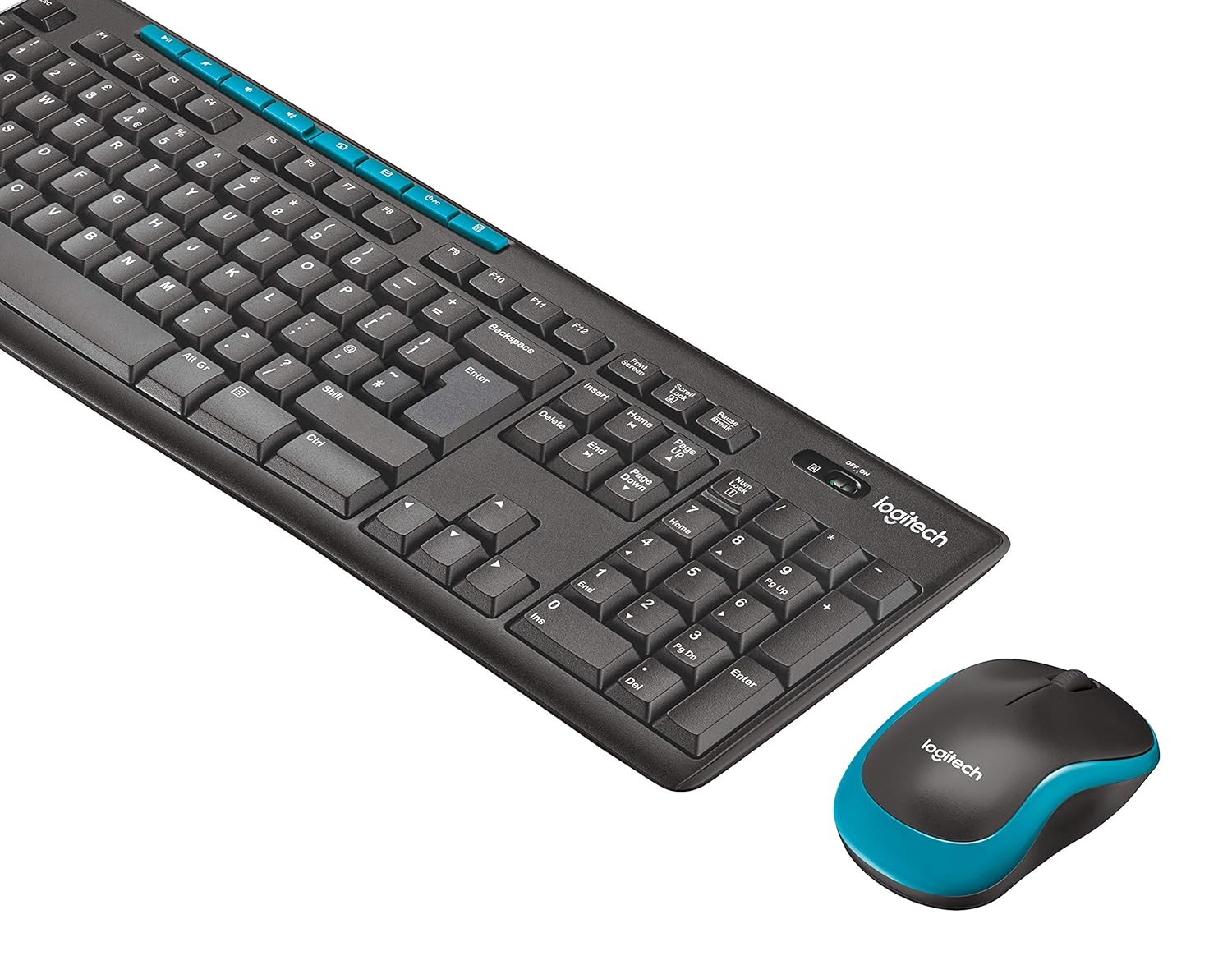 Logitech MK275 Mouse & Keyboard Combo, Spill-resistant Design Wireless Laptop Keyboard