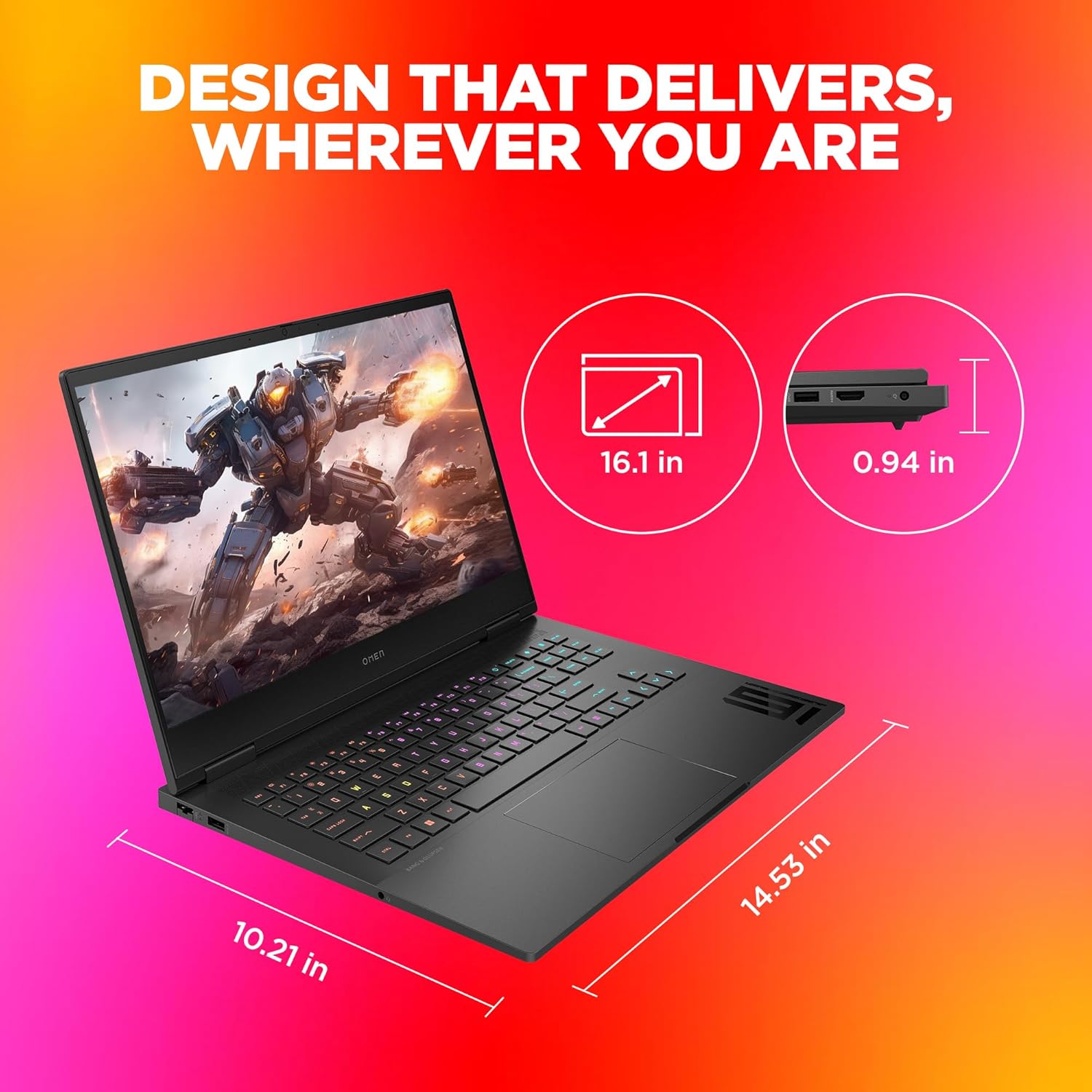HP Omen AMD Ryzen 7 Octa Core 7840HS 16-xd0015AX Gaming Laptop