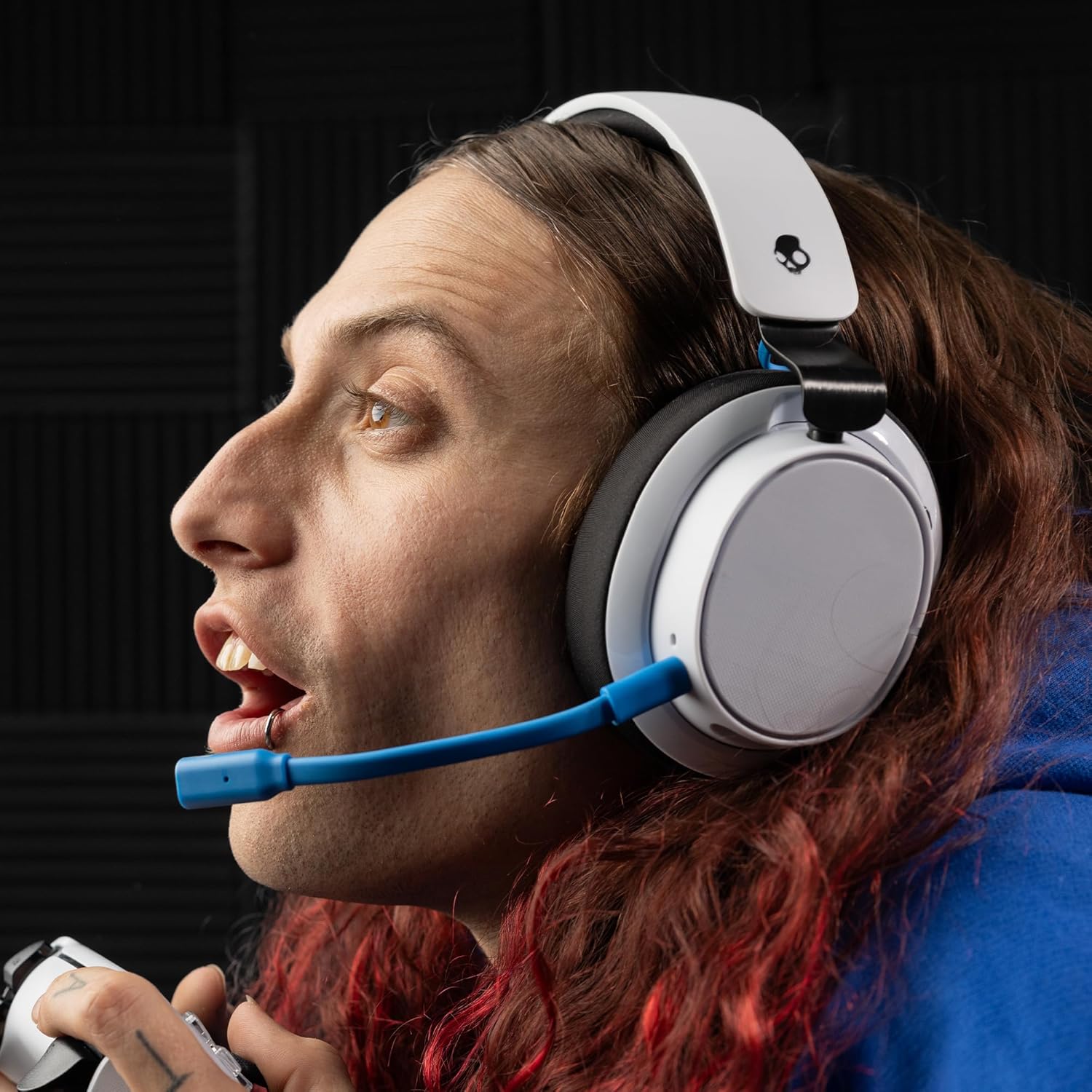Skullcandy SLYR Pro Wireless Multi-Platform Gaming Headset Low Latency USB-A Transmitter Bluetooth