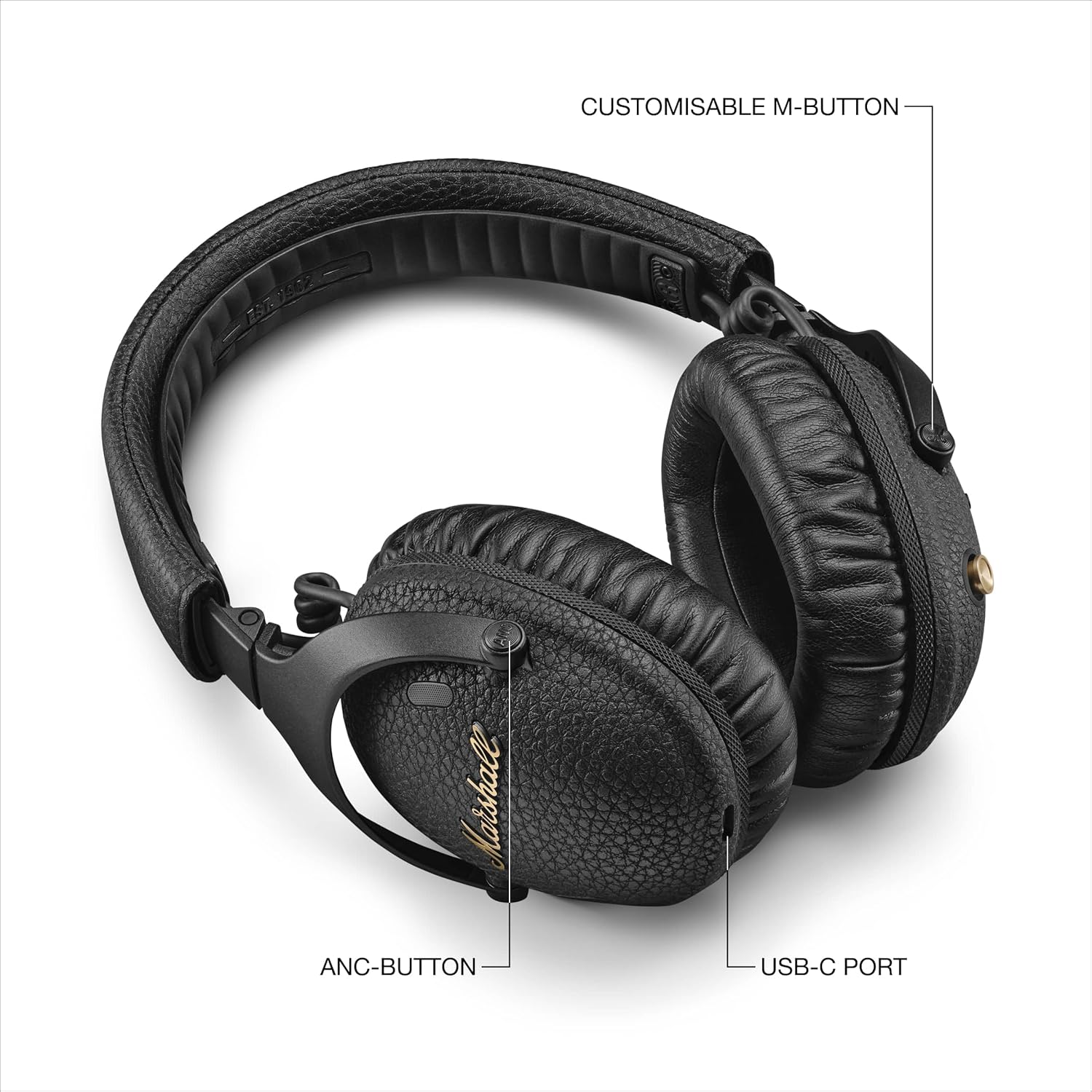 Marshall Monitor III Active Noise Canceling Over-Ear Headphones Bluetooth Headphones