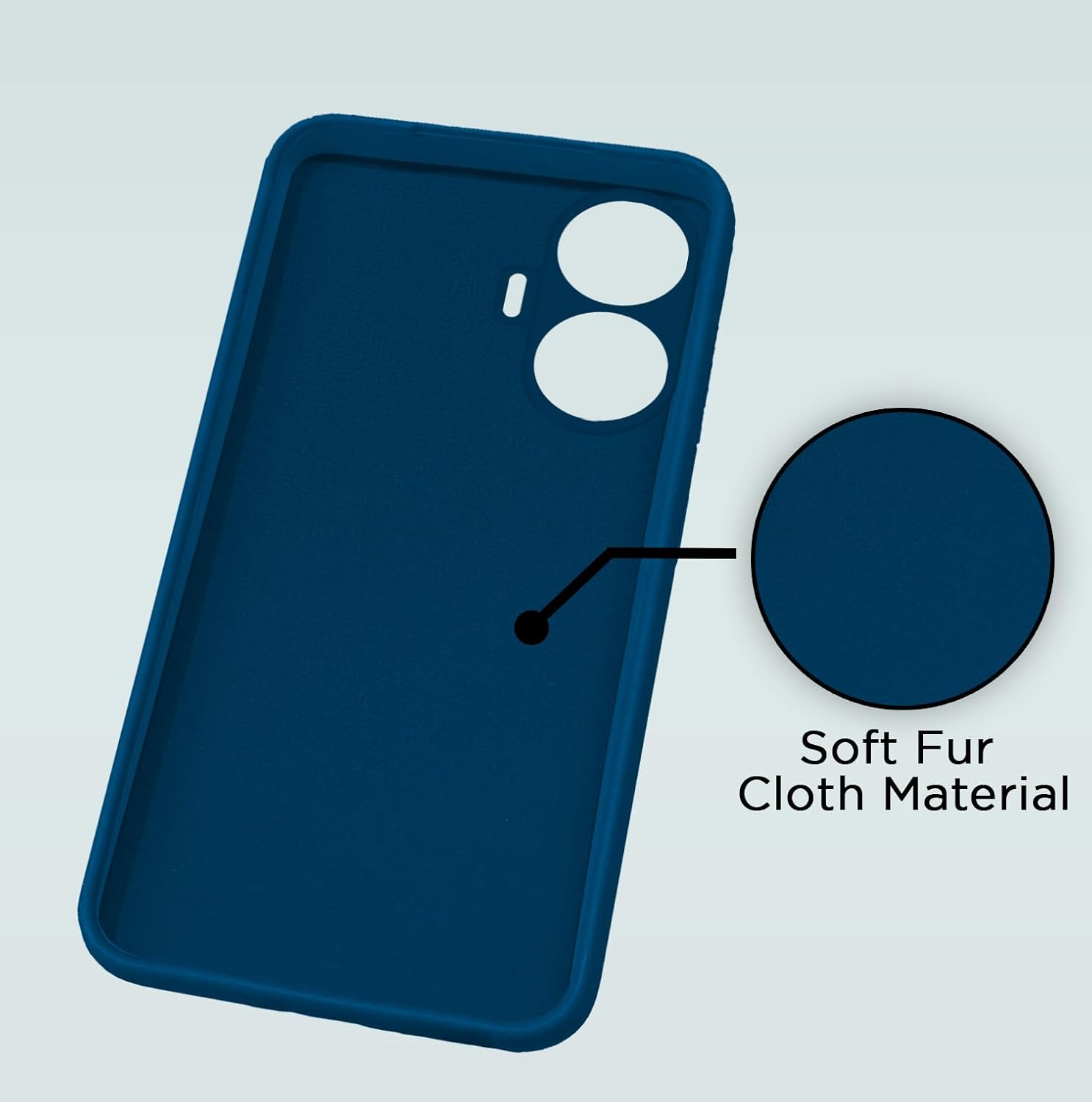 Protect Back Cover Soft Matte Liquid Silicone TPU | Camera Protection | Shockproof Slim Back Case for Realme C55