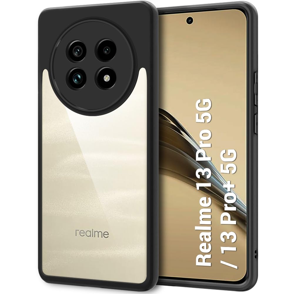 Protect Ultra-Hybrid Shockproof Back Cover Case for Realme 13 Pro / 13 Pro Plus 5G | Camera Protection Bump | Hard Back Case
