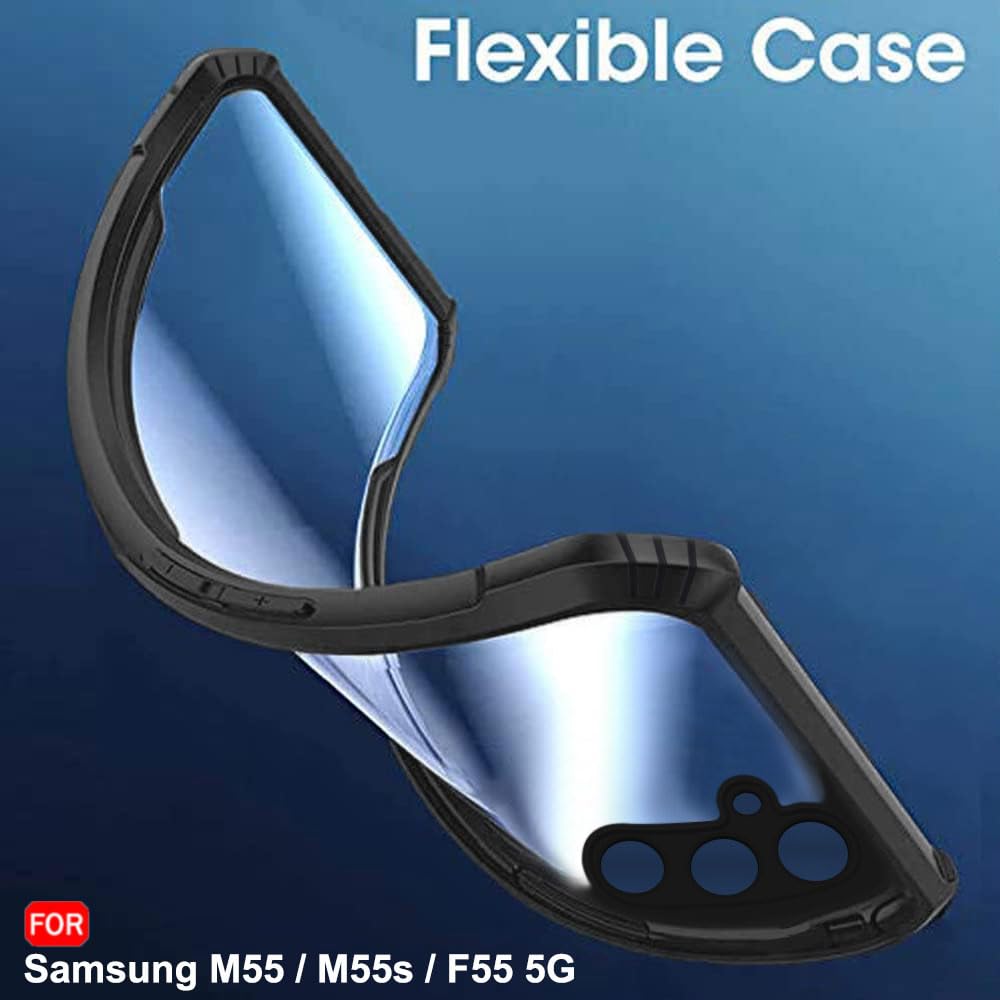 Protect Crystal Clear Back Cover Case for Samsung Galaxy M55 / M55s / F55 5G | 360 Degree Protection | Protective Design | Transparent Cover