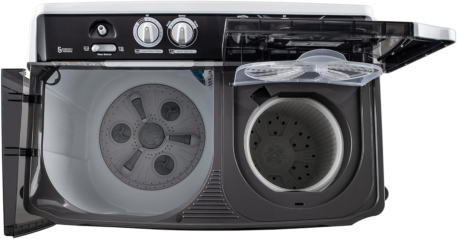 LG 9.5 kg 5 Star Wind jet dry Semi-Automatic Top Load Washing Machine