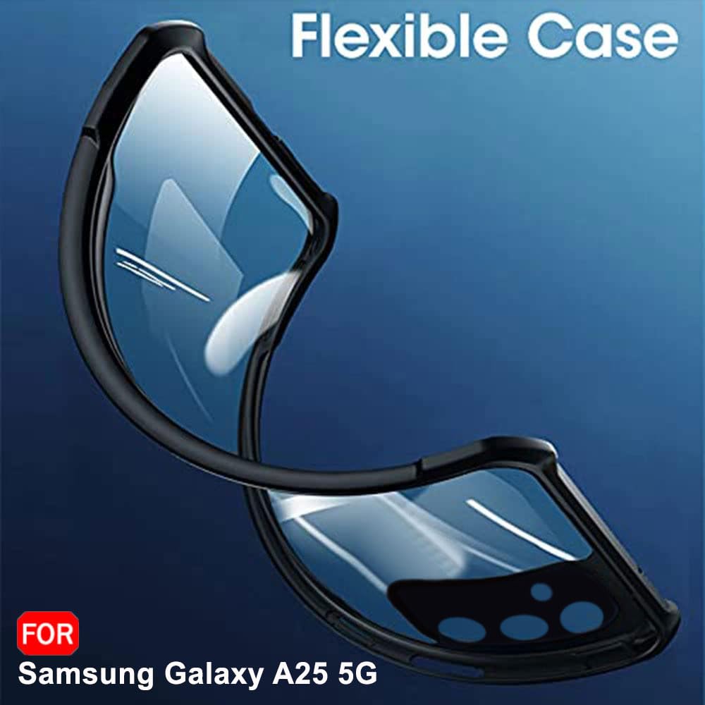 Protect Shockproof Crystal Clear Back Cover Case for Samsung Galaxy A25 5G | 360 Degree Protection | Protective Design