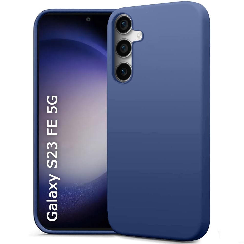 Protect Liquid Silicone Back Cover Case for Samsung Galaxy S23 FE 5G | Soft Micro-Fibre Lining Inside | Camera Protection Bump | Shockproof Back Cover Case