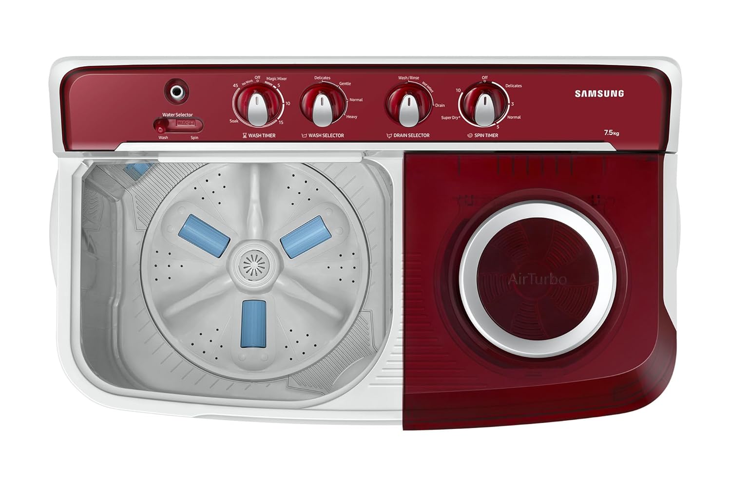 Samsung 7.5 Kg Inverter 5 Star Semi Automatic Top Load Washing Machine