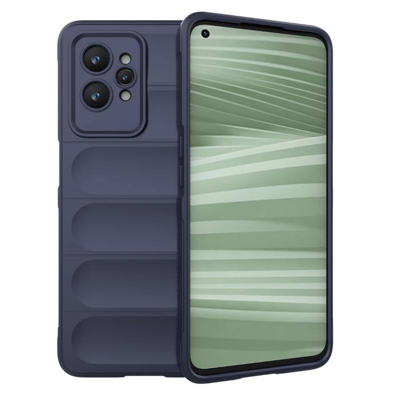 Protect Liquid Silicon Back Cover Case for Realme GT 2 Pro 5G, Shockproof Military Grade Protection with Micro-Fibre Inner Side, Built-in Anti-Slip Grip
