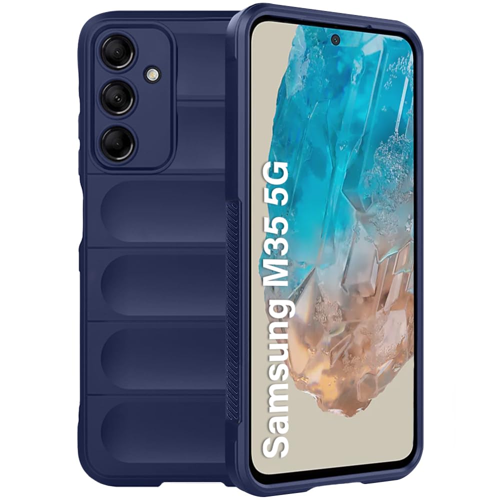 Protect Liquid Silicon Back Cover Case for Samsung Galaxy M35 5G | Shockproof Military Grade Protection | Micro-Fibre Cloth On Inner Side