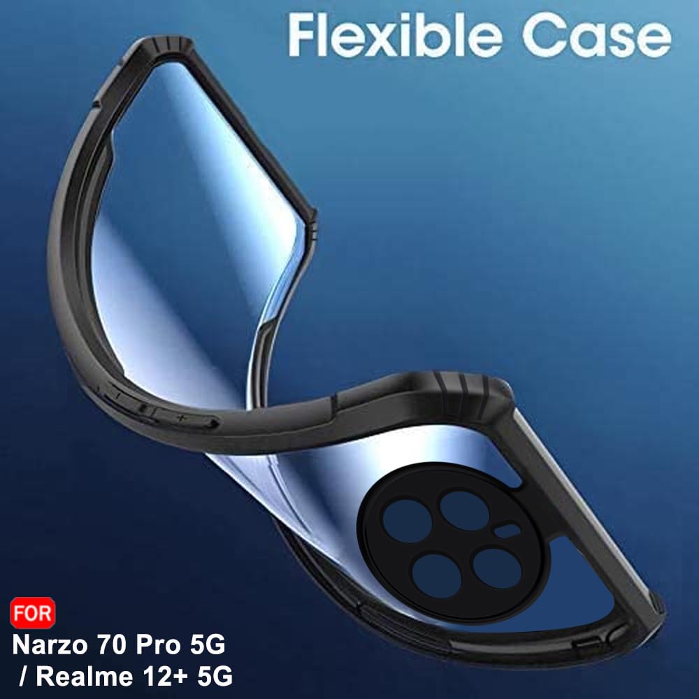 Protect Crystal Clear Back Cover Case Compatible with Realme 12