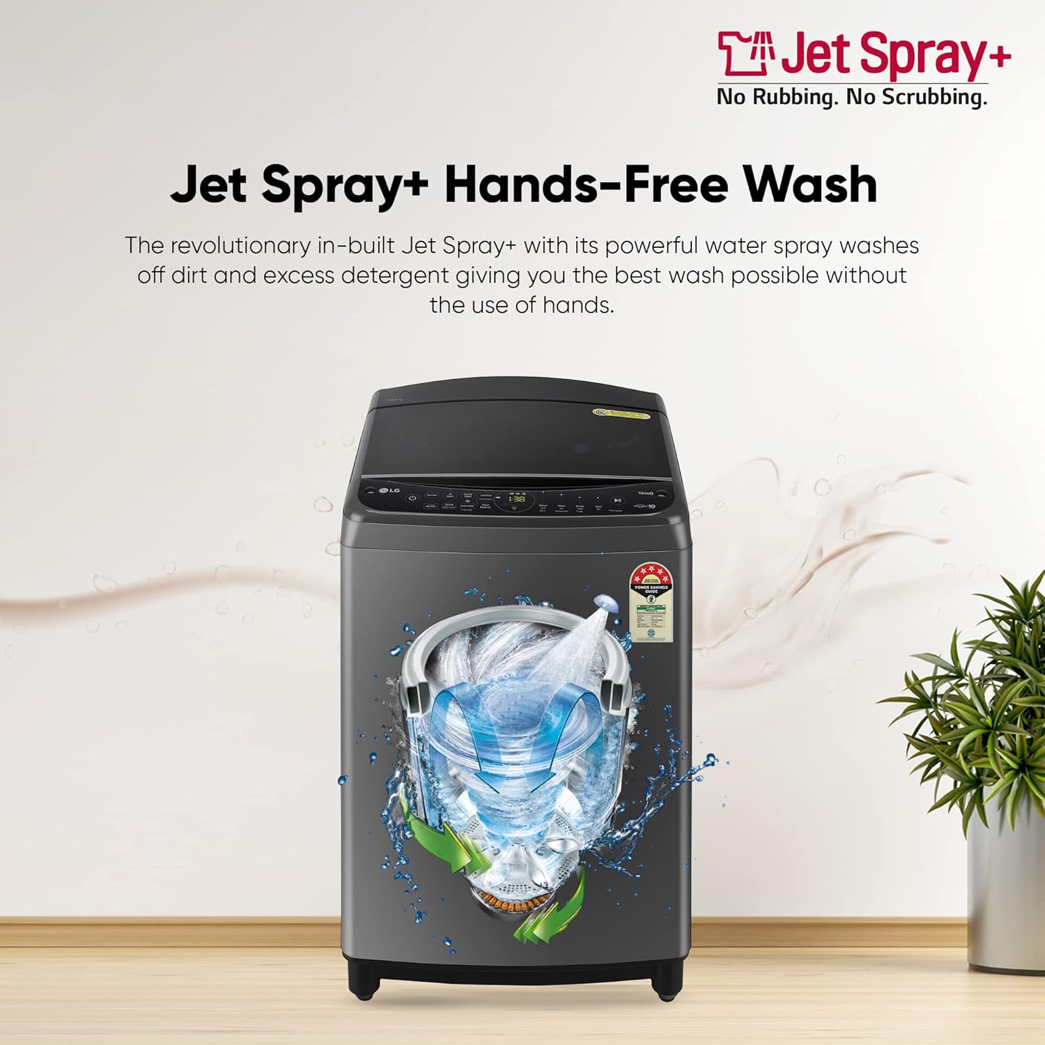 LG 10 Kg 5 Star Inverter Wi-Fi Fully-Automatic Top Load Washing Machine