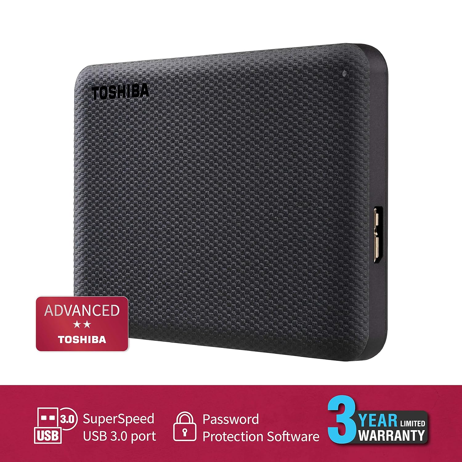 TOSHIBA Canvio Advance External Hard Disk Drive (HDD)