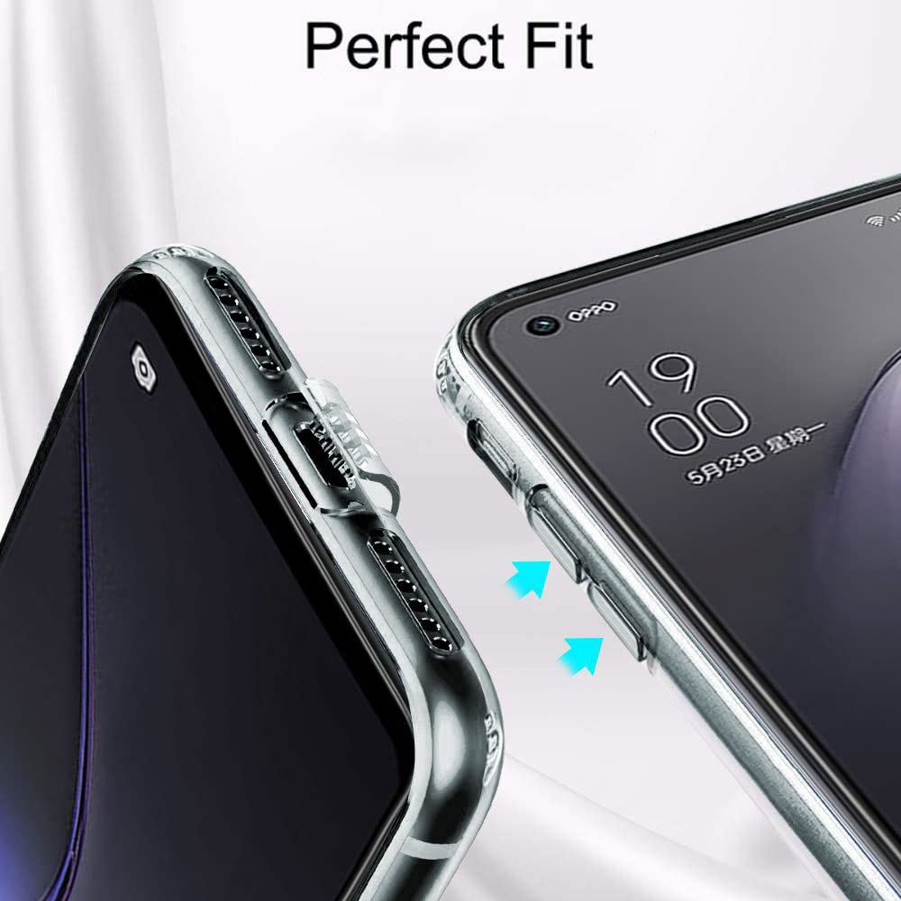 Protect Best Camera Protection Back Cover Case for Oppo Reno 8 5G | Ultra Clear Soft Case | Inbuilt Dust Plugs & Anti-Slip Grip | Slim & Protective Back Case for Oppo Reno 8