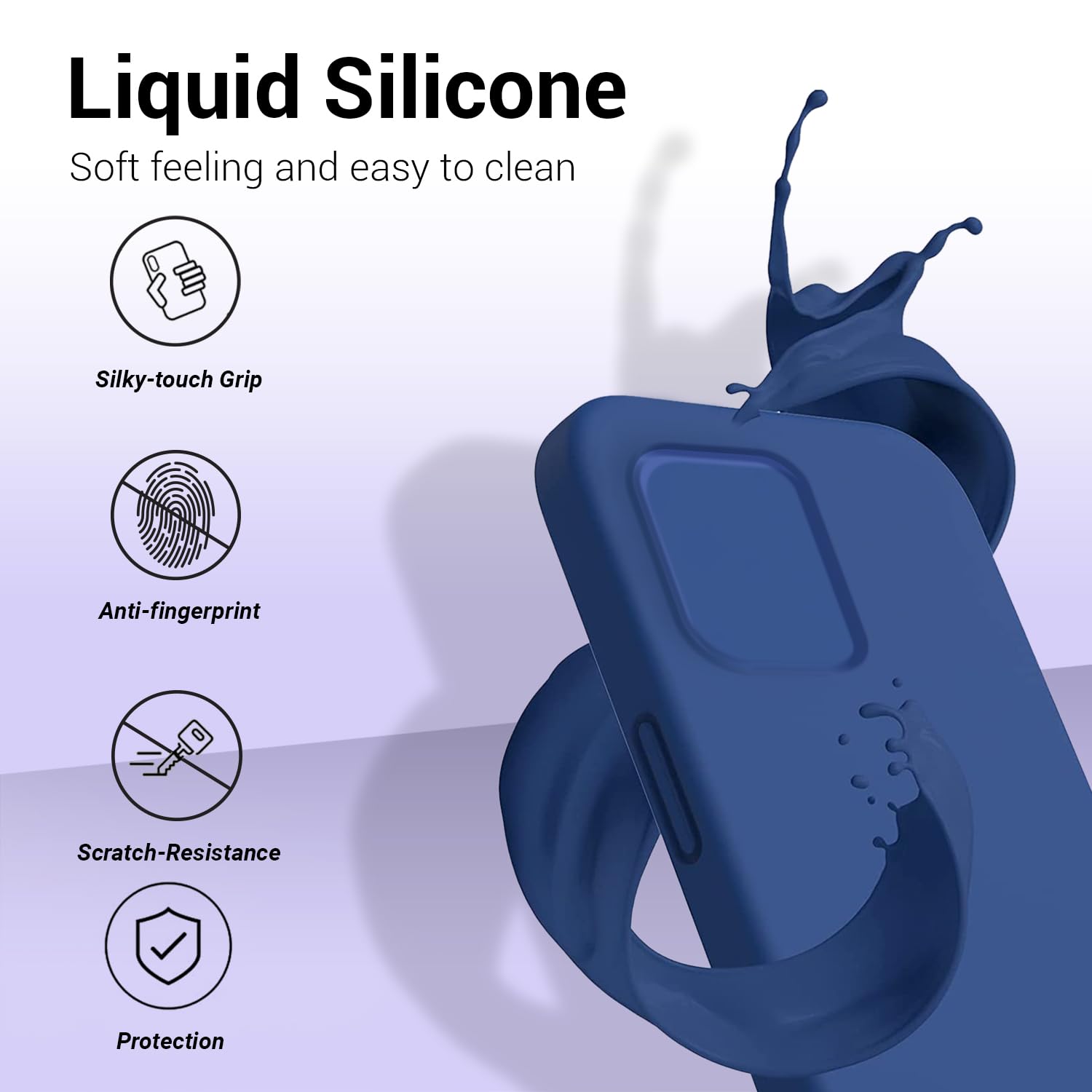 Protect Liquid Silicone Back Cover for realme P1 Pro 5G | Inner Microfiber Velvet | Camera Protection Anti Shock Back Case