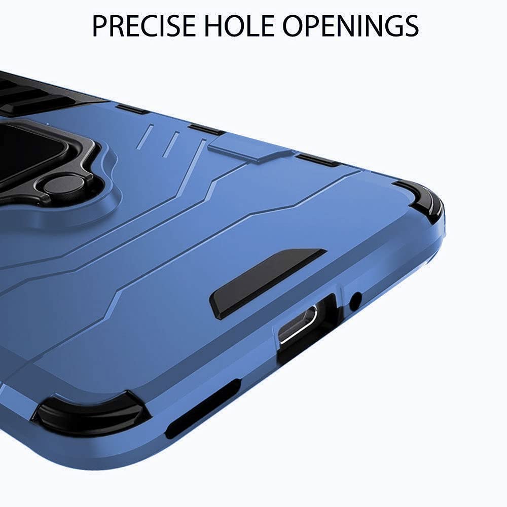 Protect Tough Armor OnePlus Nord 2T 5G Bumper Back Case Cover | Ring Holder & Kickstand in-Built | 360 Degree Protection Back Case