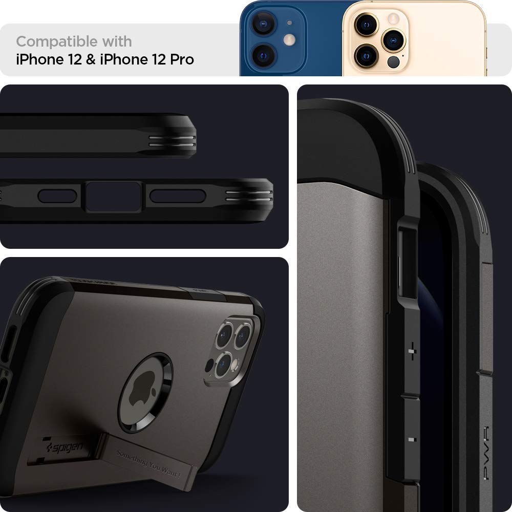 Spigen Tough Armor Back Cover Case Compatible with iPhone 12 Pro Max